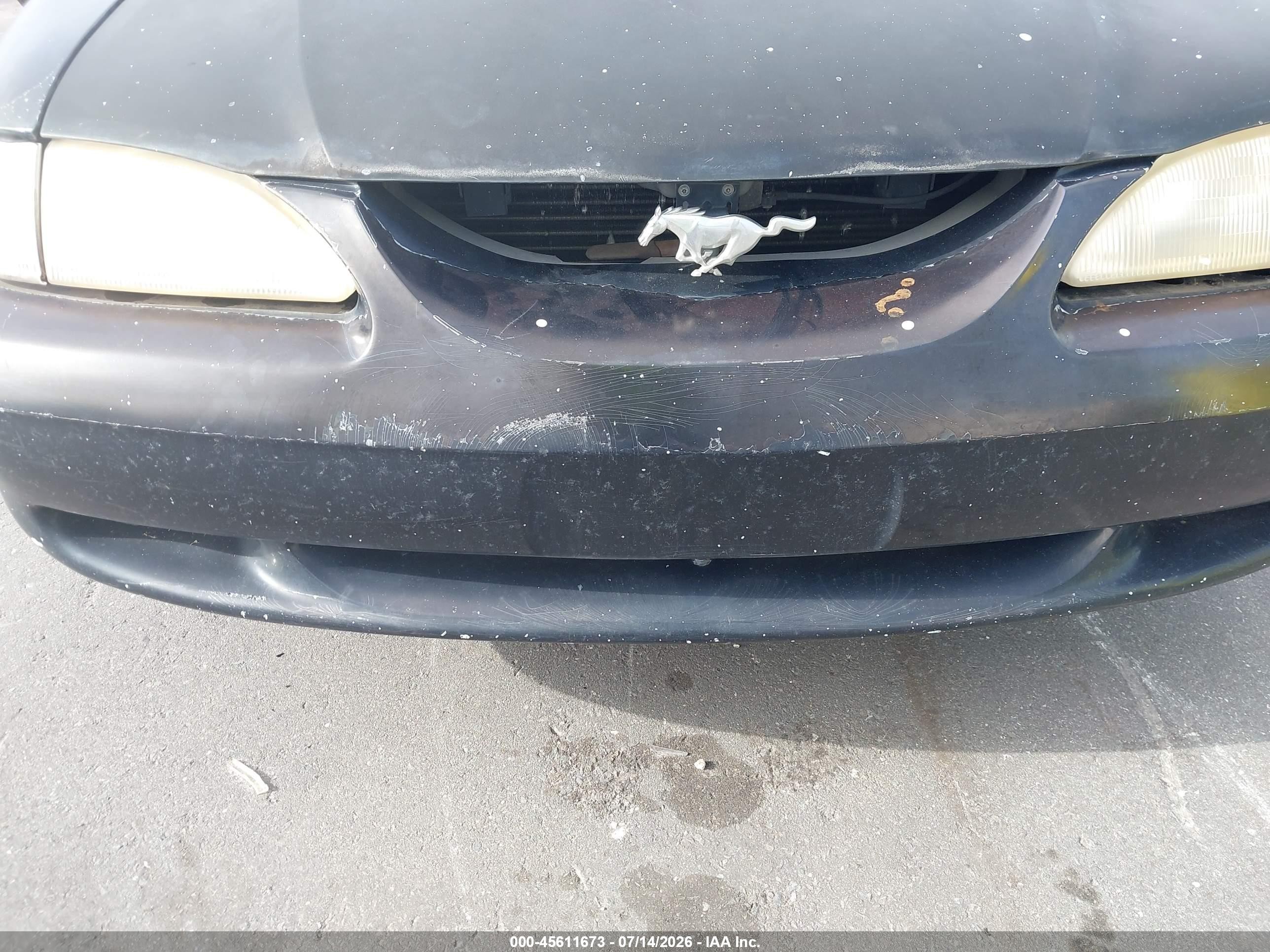 1994 Ford Mustang   Черный vin: 1FALP4044RF171322