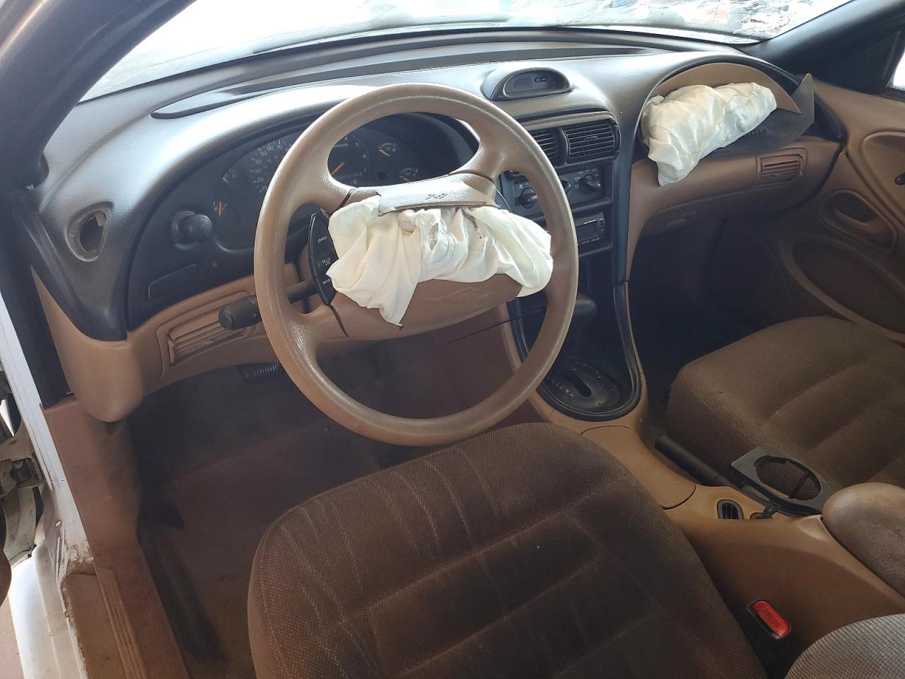 1997 Ford Mustang White vin: 1FALP4044VF115701