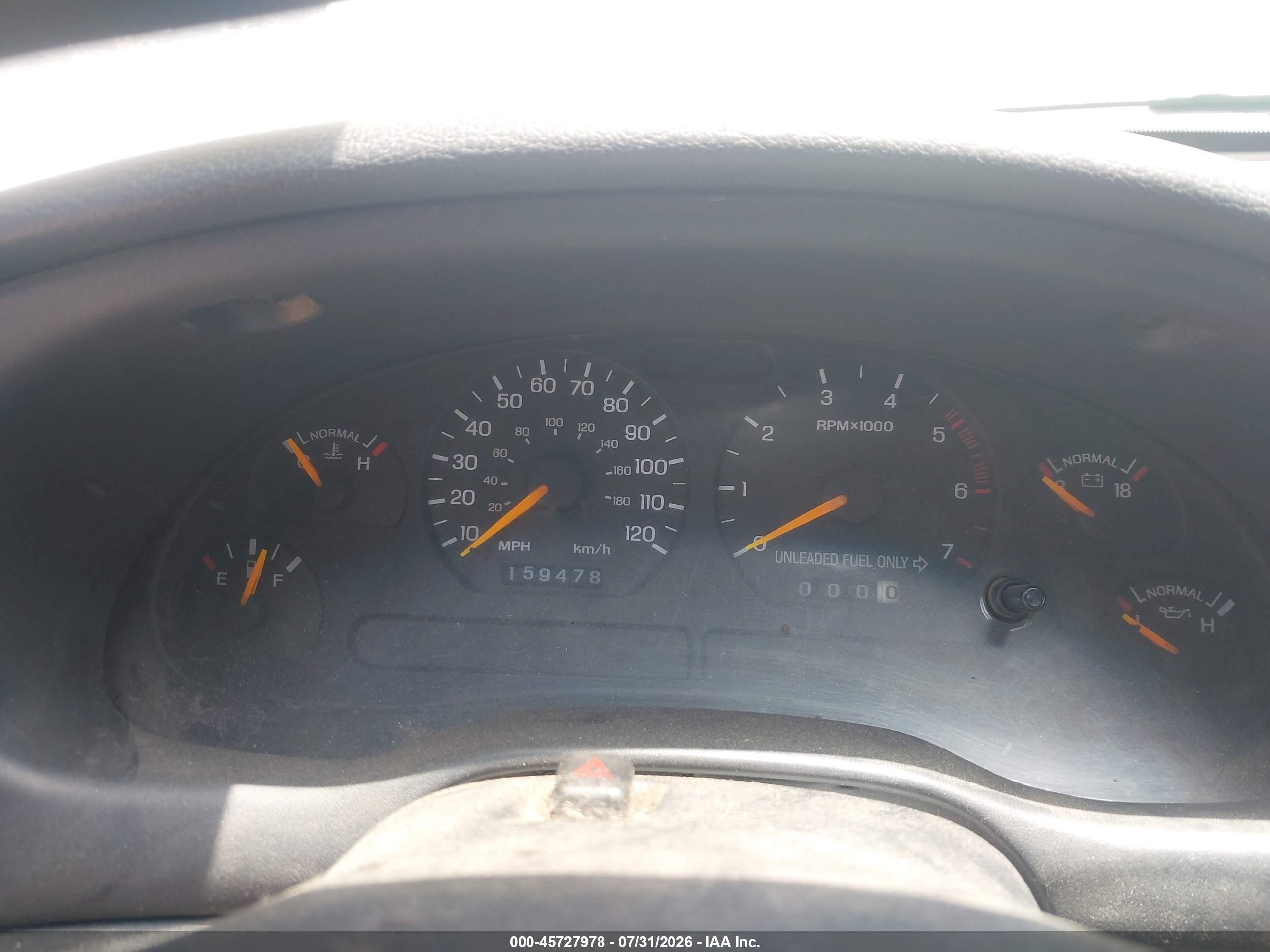 1997 Ford Mustang   White vin: 1FALP4046VF140549