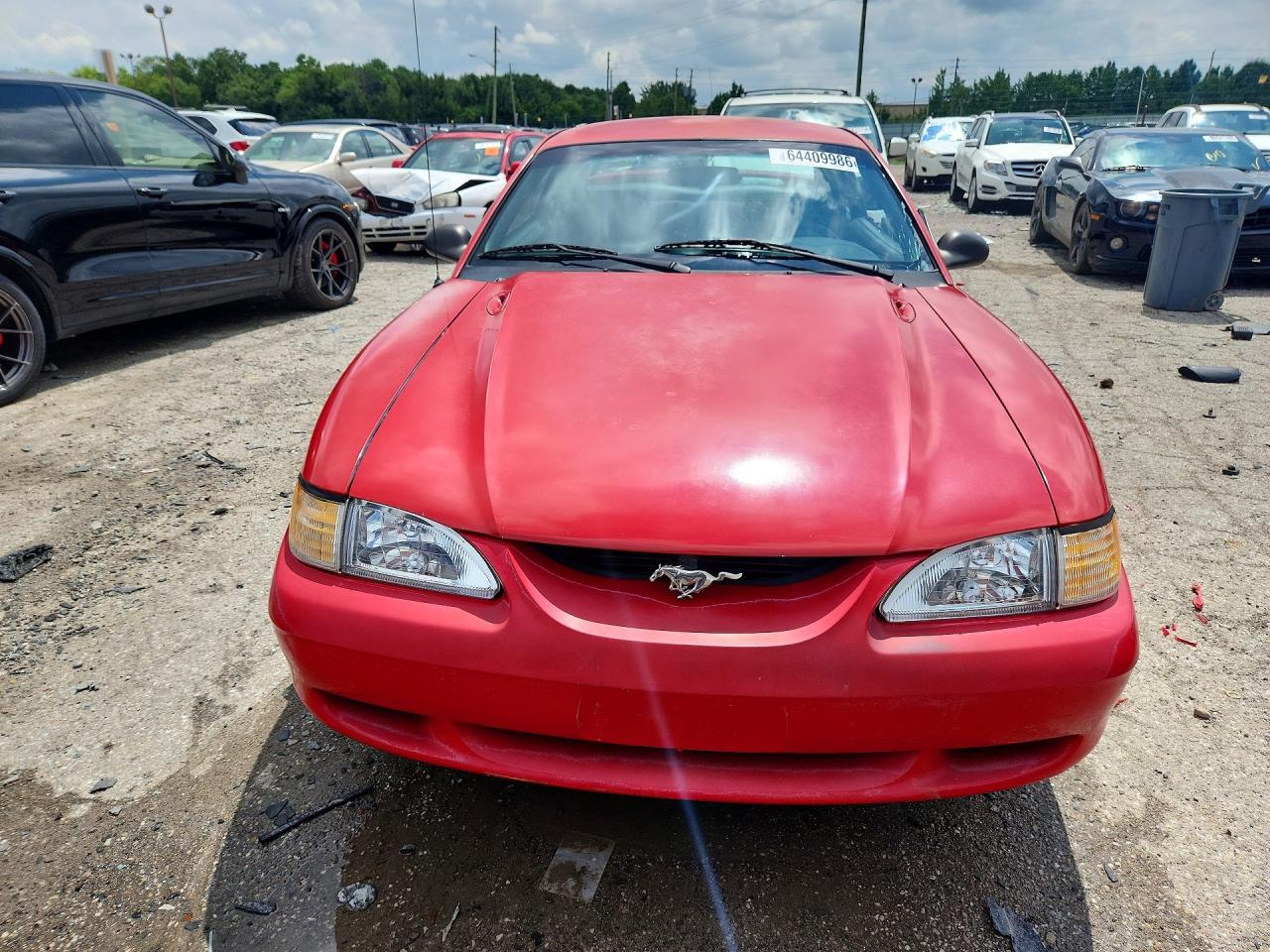 1997 Ford Mustang Red vin: 1FALP4047VF128877