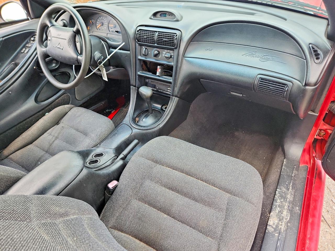 1997 Ford Mustang Red vin: 1FALP4047VF128877