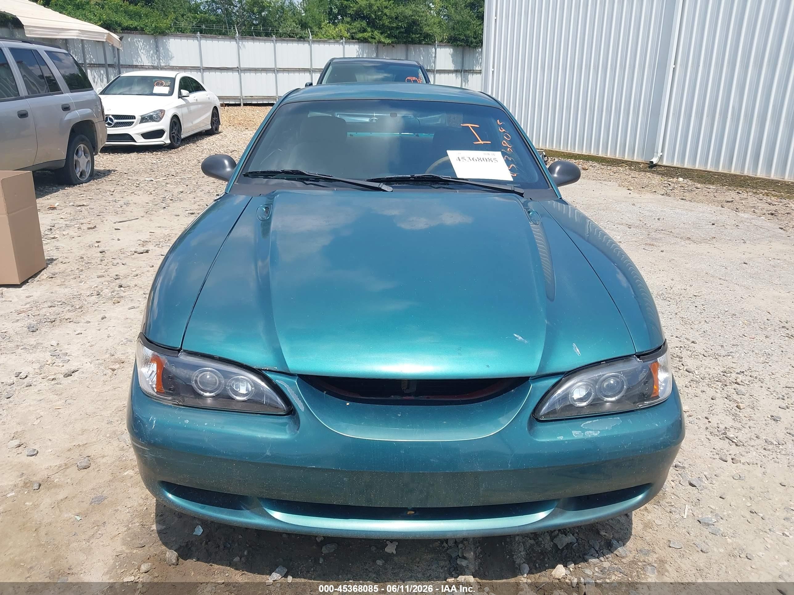 1996 Ford Mustang   Green vin: 1FALP404XTF141121