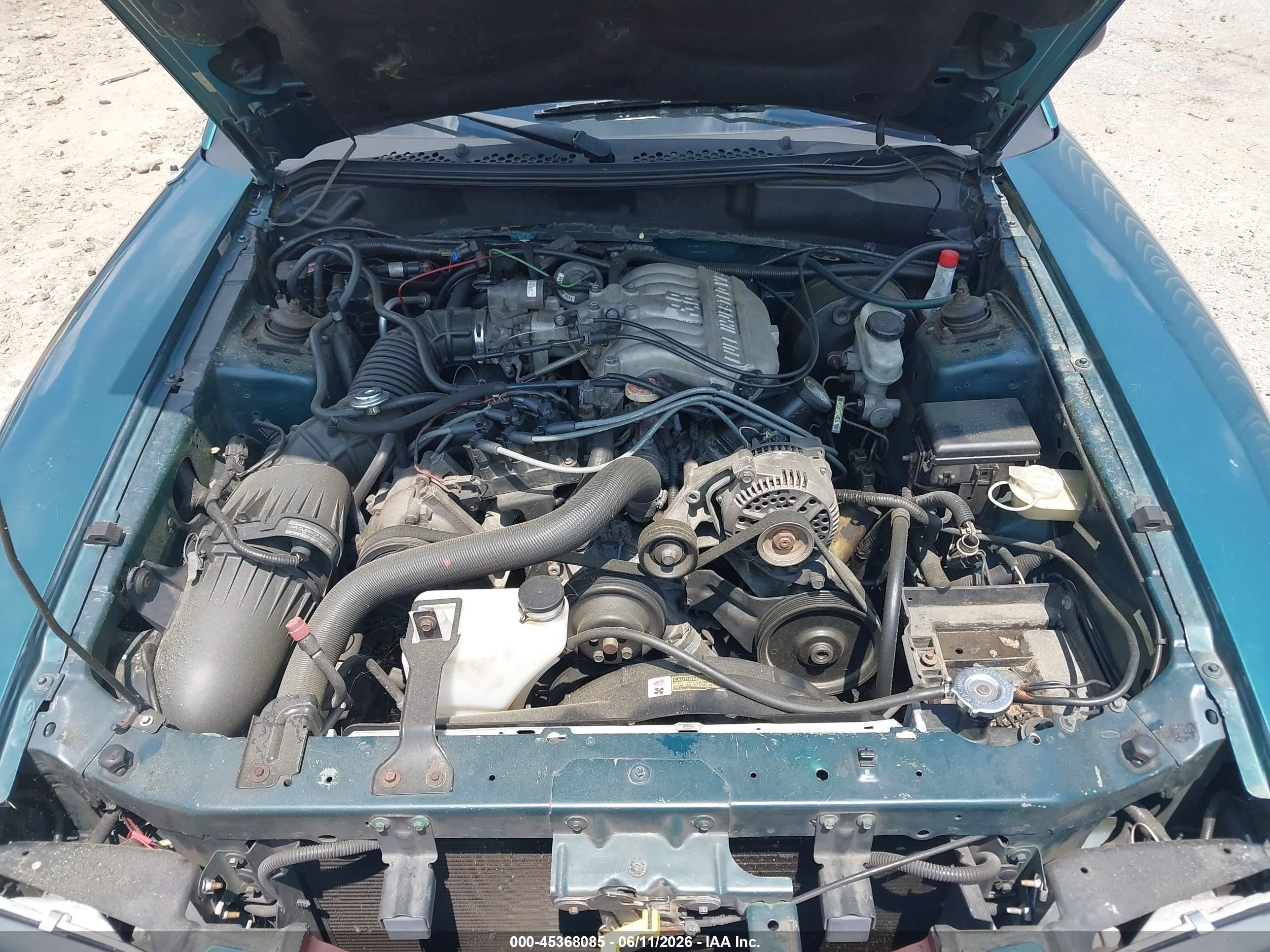 1996 Ford Mustang   Green vin: 1FALP404XTF141121