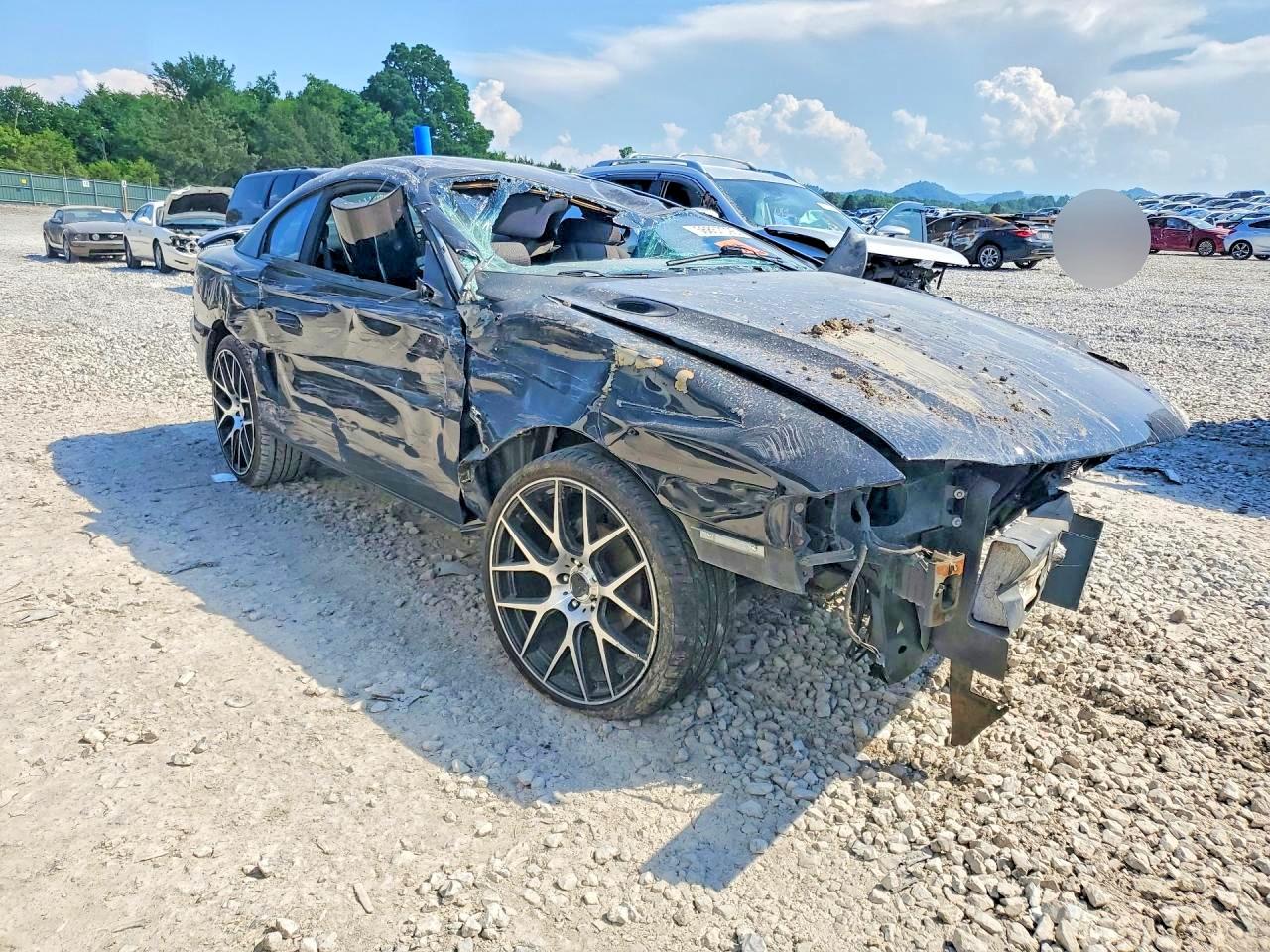 1996 Ford Mustang Black vin: 1FALP404XTF208770
