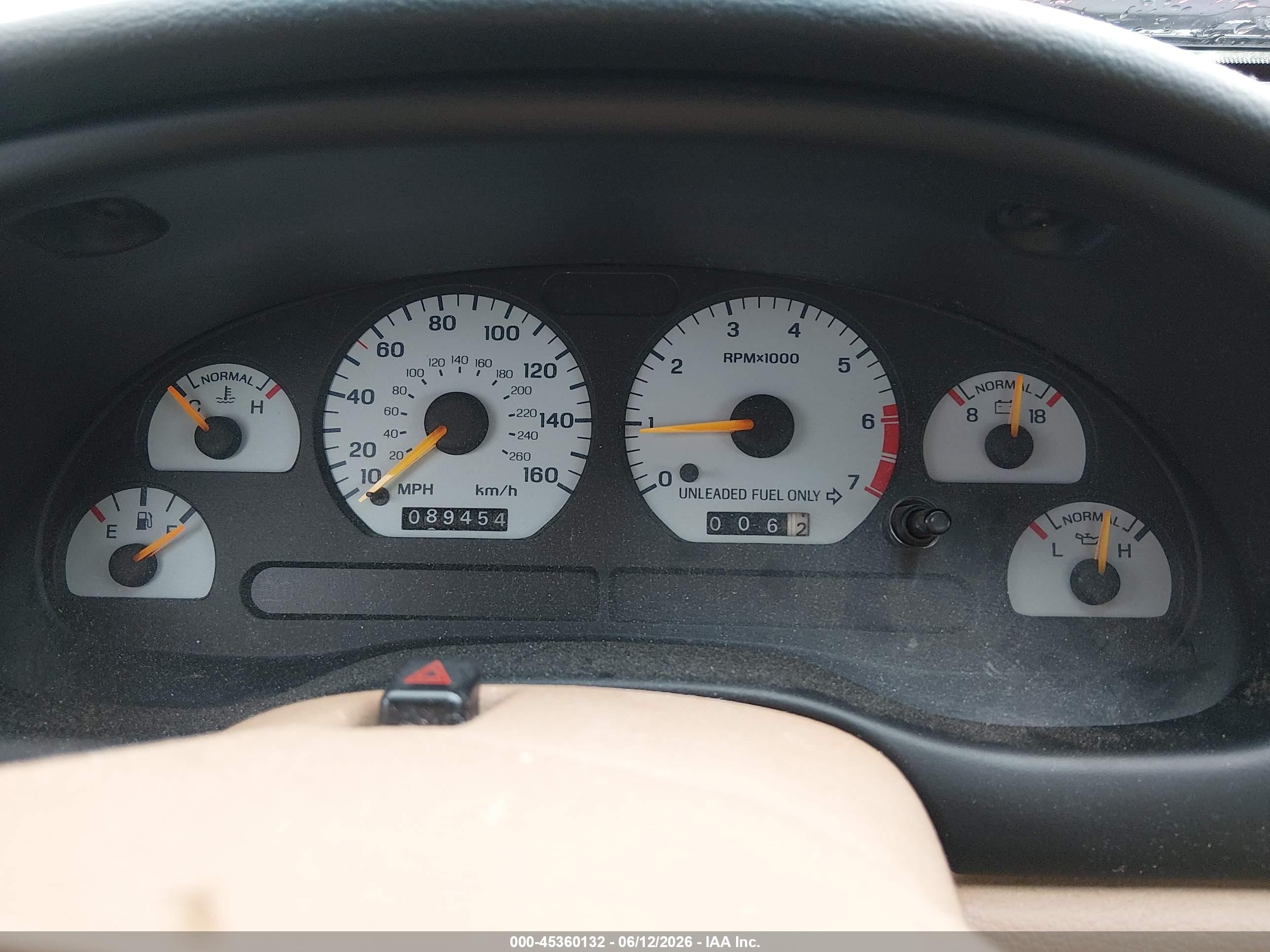 1995 Ford Mustang Cobra Svt Red vin: 1FALP42D4SF194697