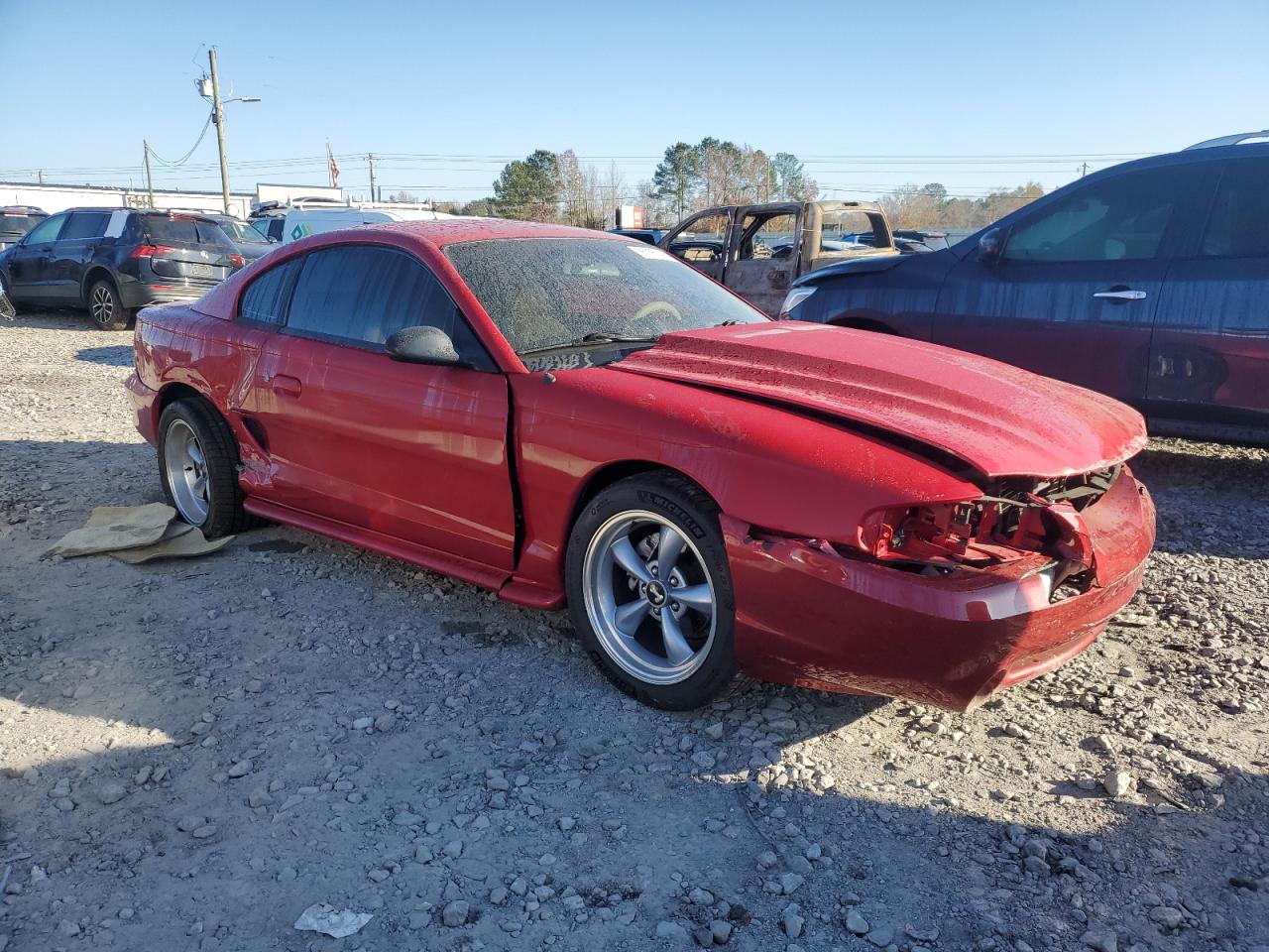 1995 Ford Mustang Gt Красный vin: 1FALP42T0SF132477
