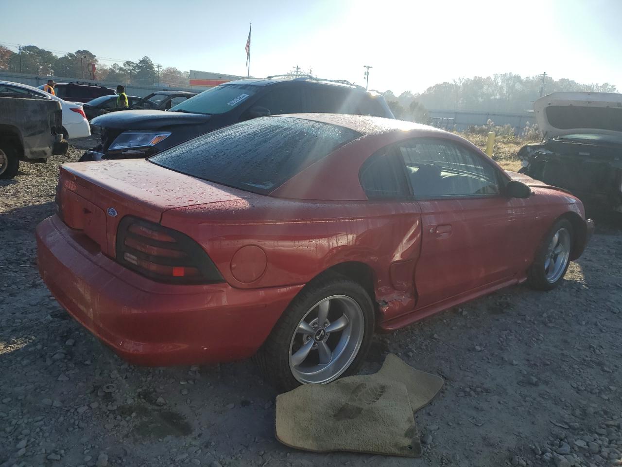 1995 Ford Mustang Gt Красный vin: 1FALP42T0SF132477