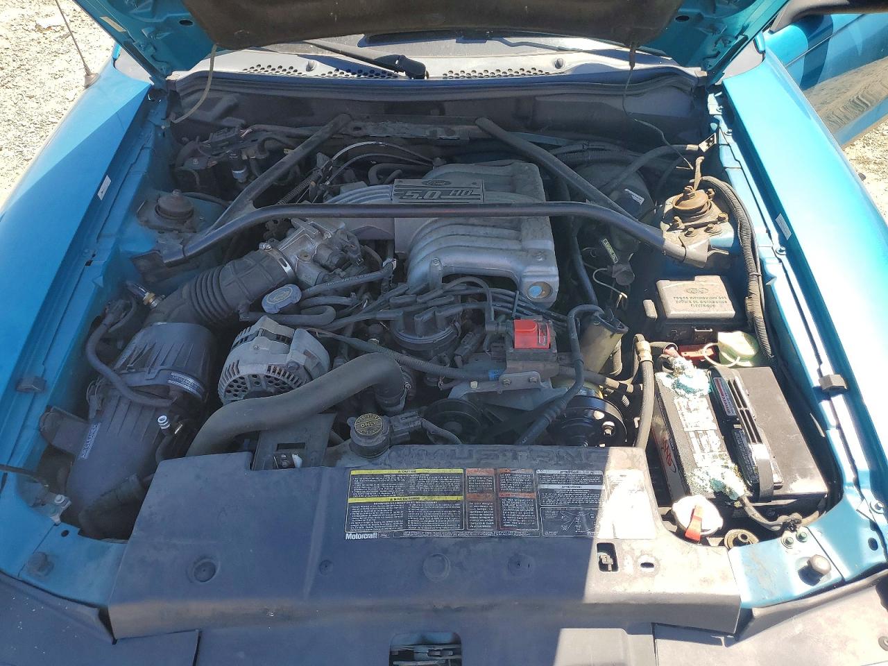 1995 Ford Mustang Gt Turquoise vin: 1FALP42T1SF186967