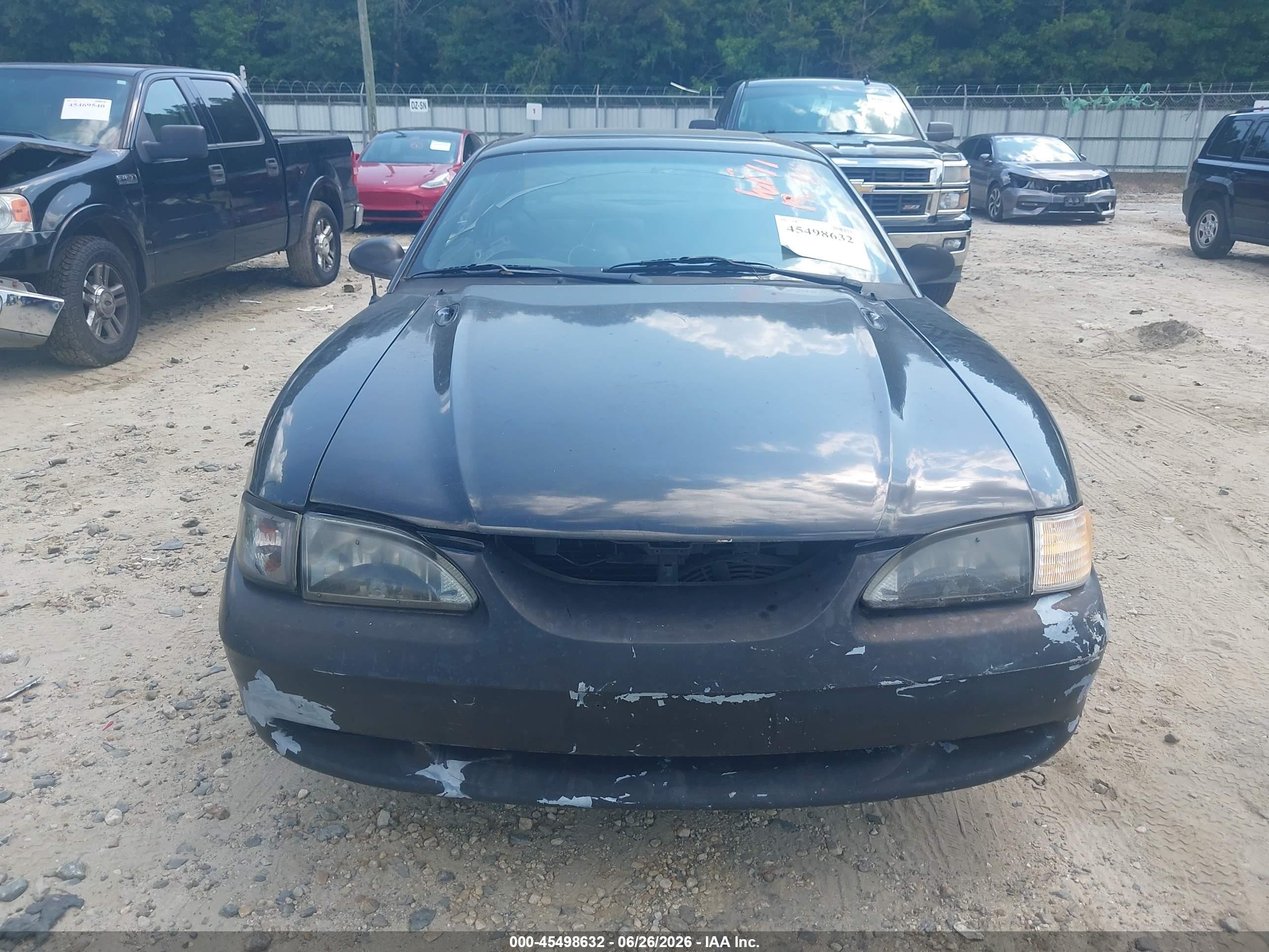 1994 Ford Mustang Gt Black vin: 1FALP42T4RF140396