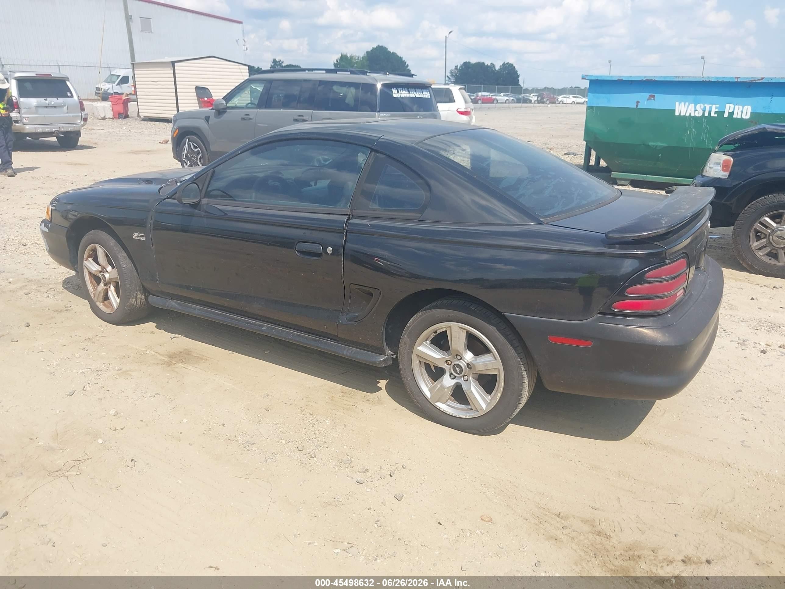 1994 Ford Mustang Gt Black vin: 1FALP42T4RF140396