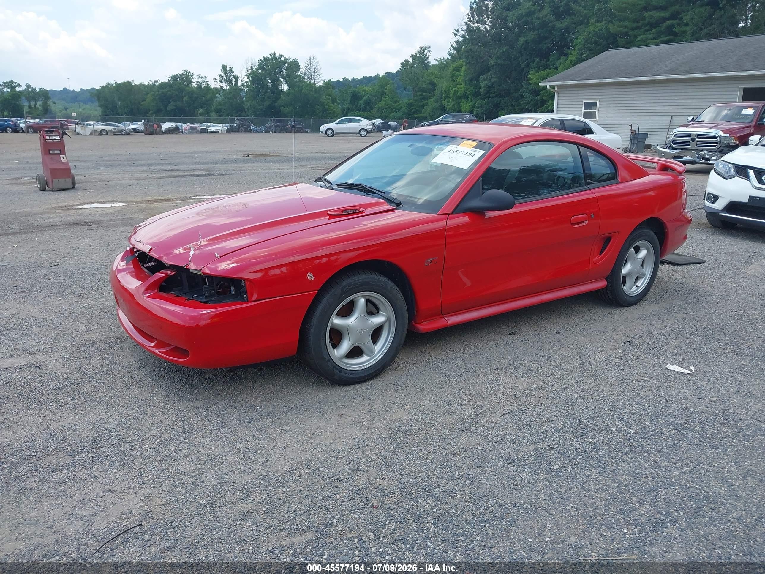 1994 Ford Mustang Gt Red vin: 1FALP42T4RF152936