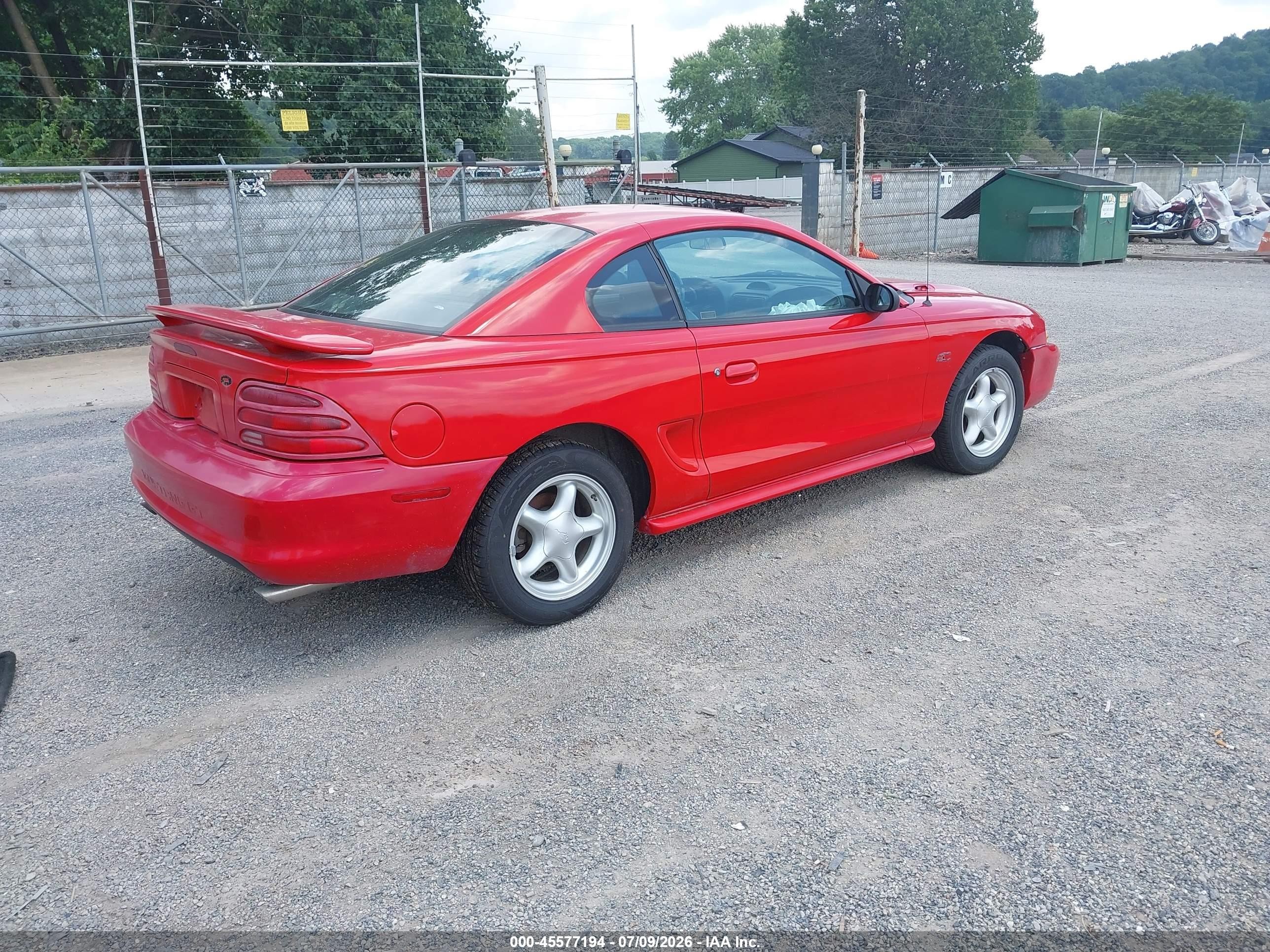 1994 Ford Mustang Gt Red vin: 1FALP42T4RF152936