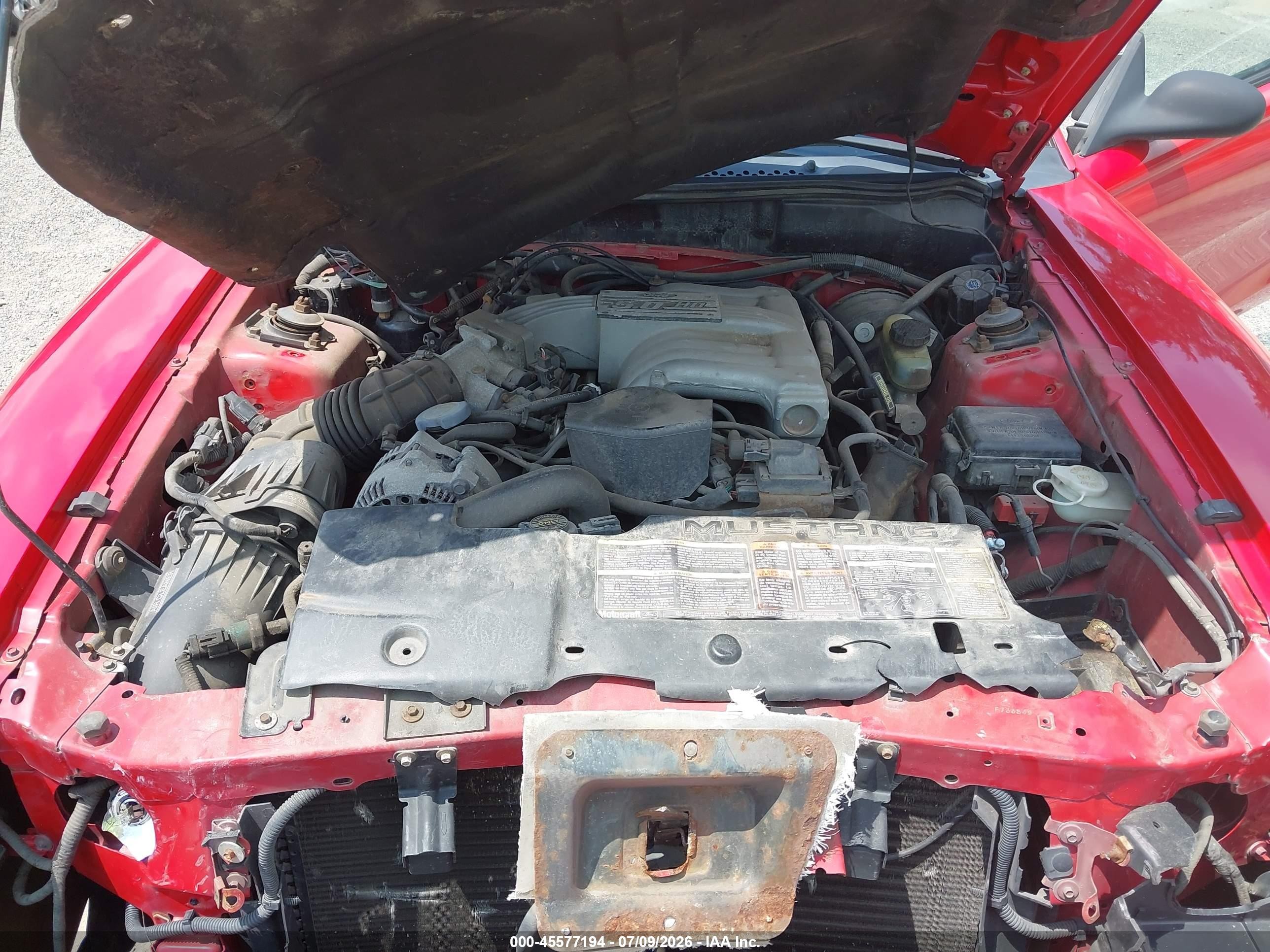 1994 Ford Mustang Gt Red vin: 1FALP42T4RF152936