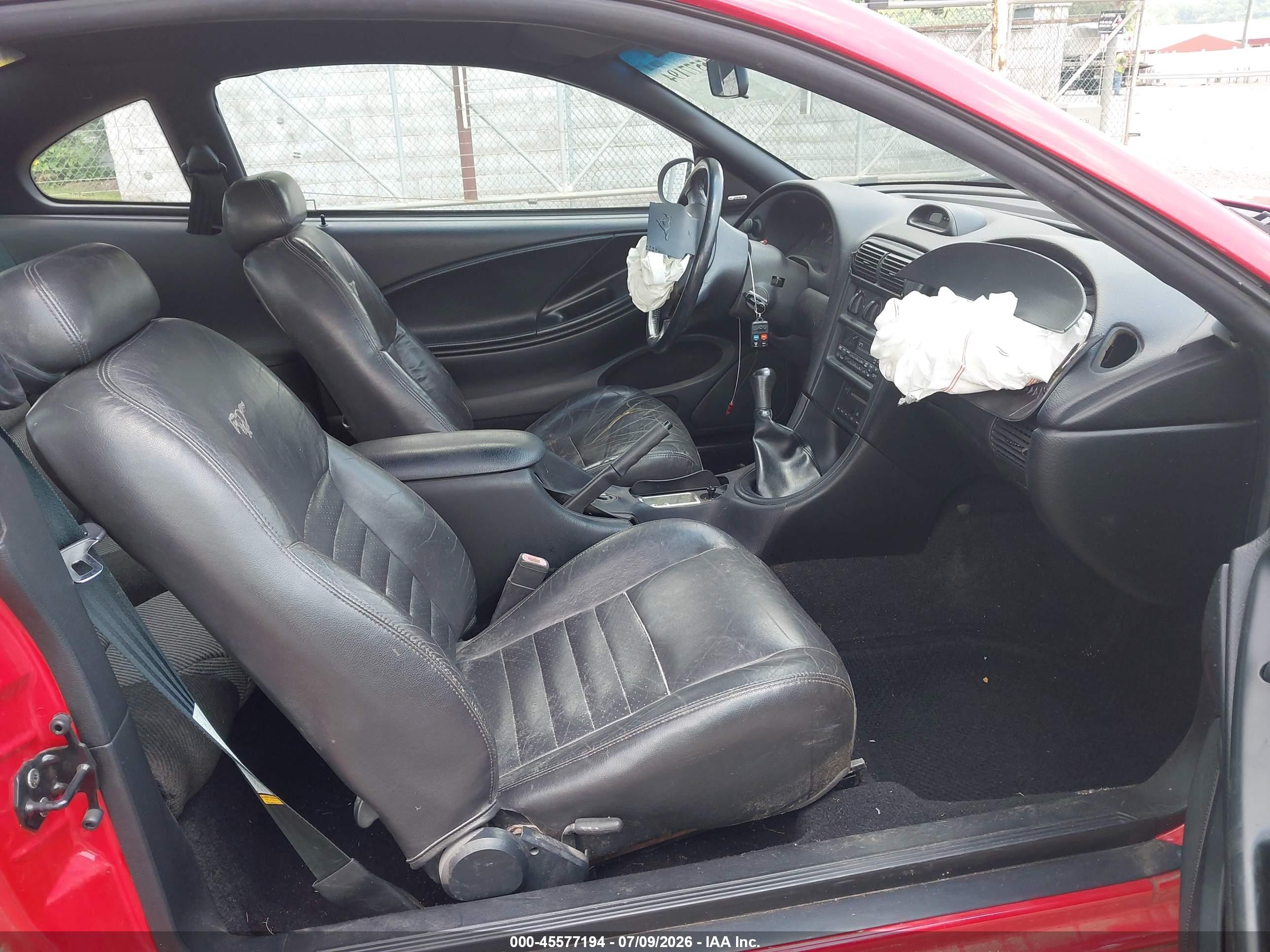 1994 Ford Mustang Gt Red vin: 1FALP42T4RF152936