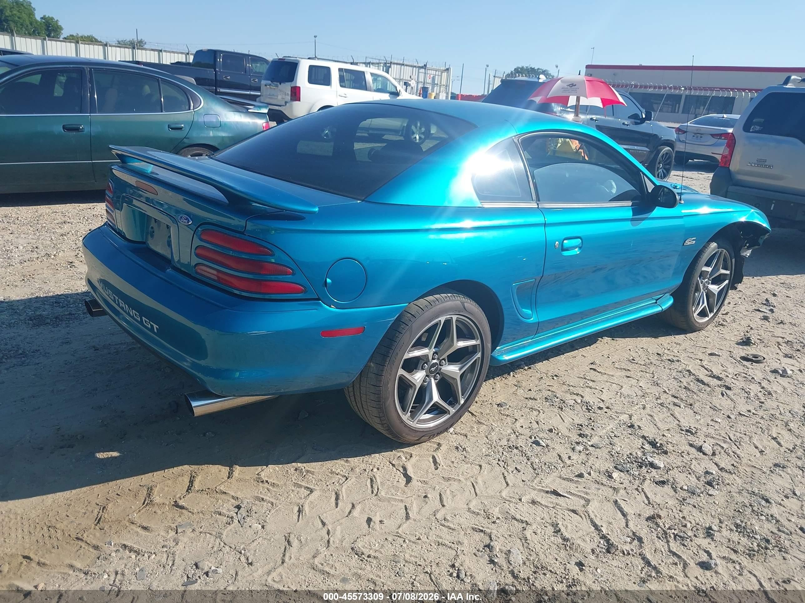 1994 Ford Mustang Gt Green vin: 1FALP42T4RF156257