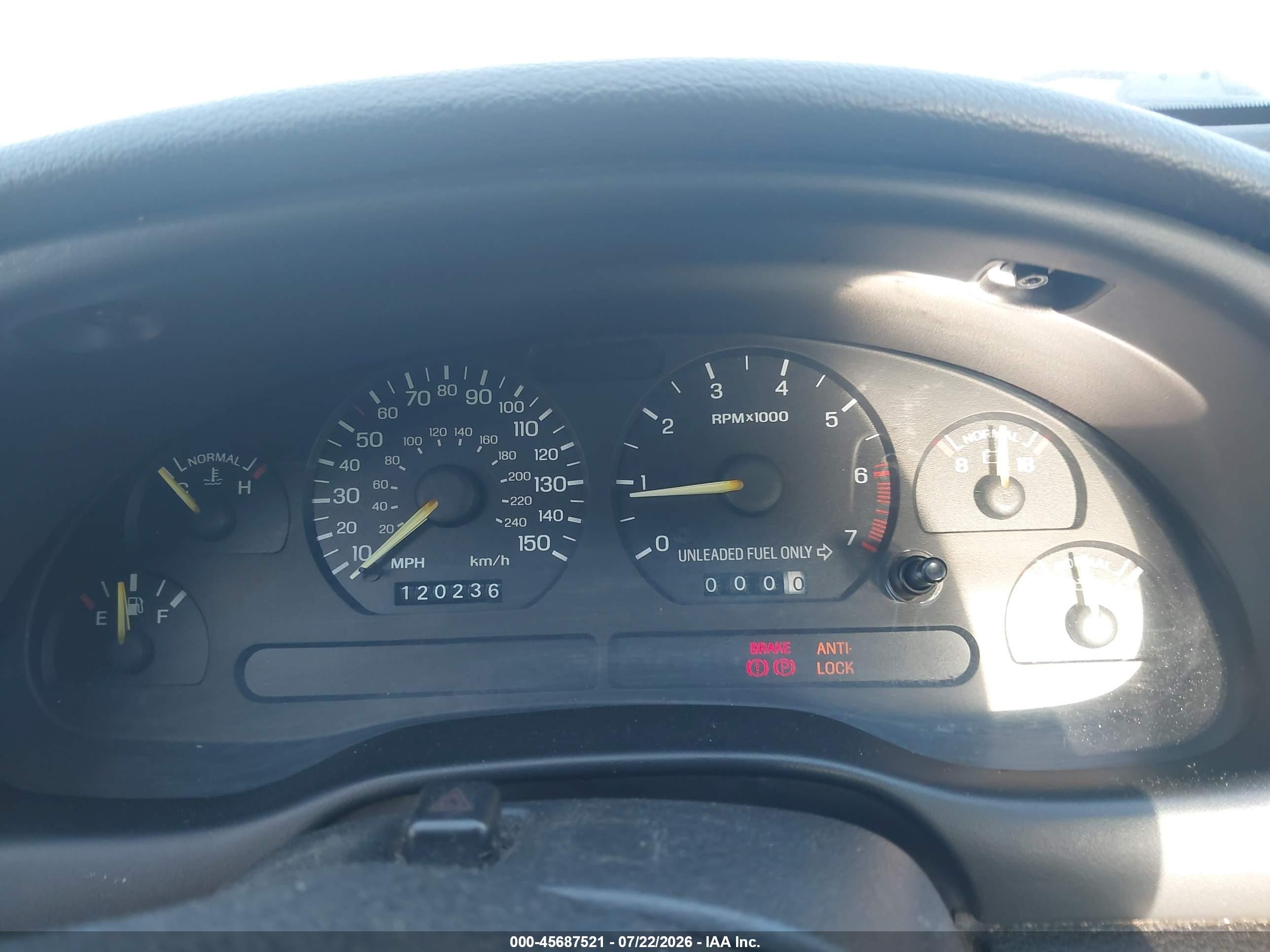 1994 Ford Mustang Gt Black vin: 1FALP42T4RF206722