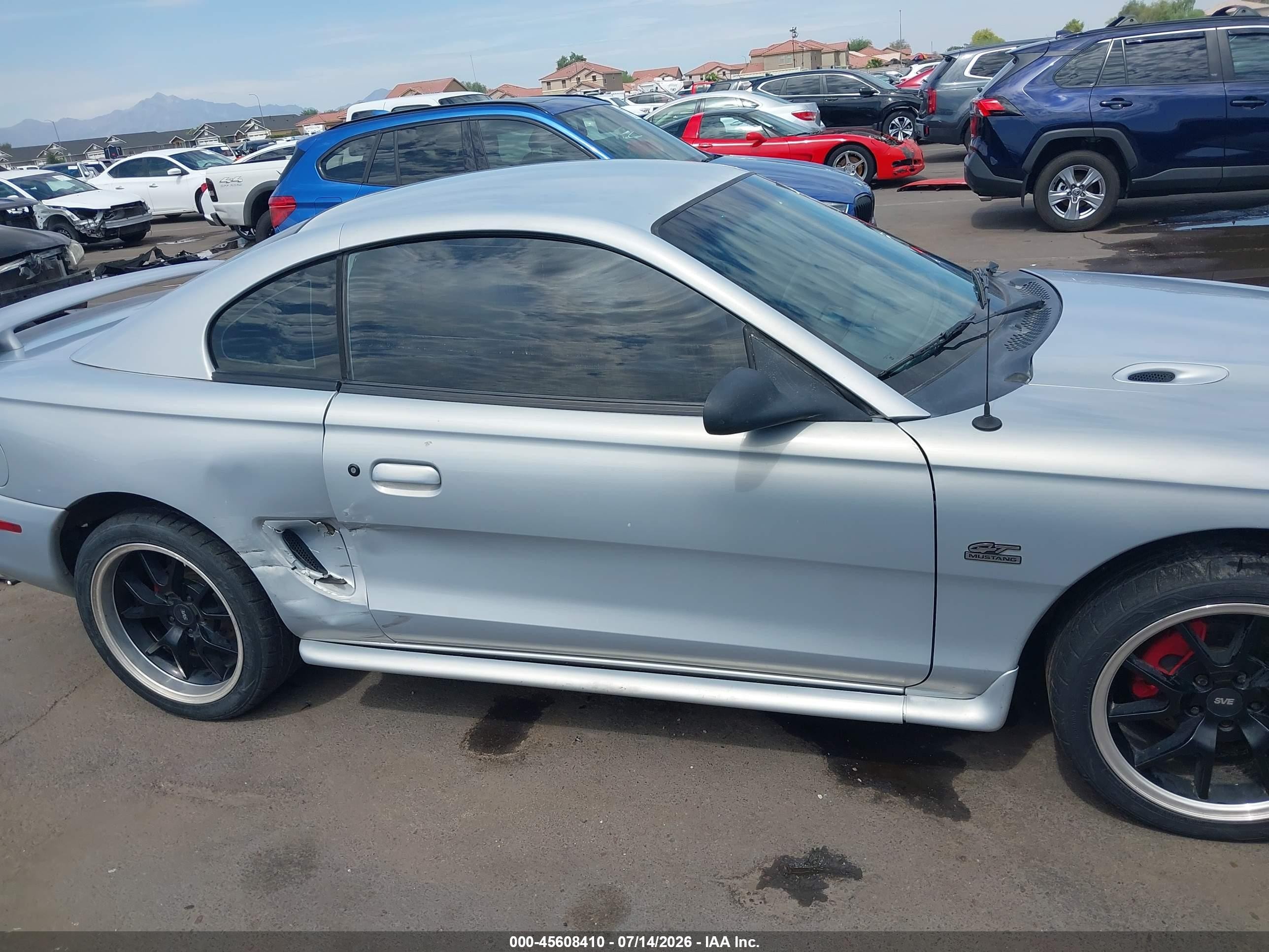 1995 Ford Mustang Gt/gts Silver vin: 1FALP42T4SF223347