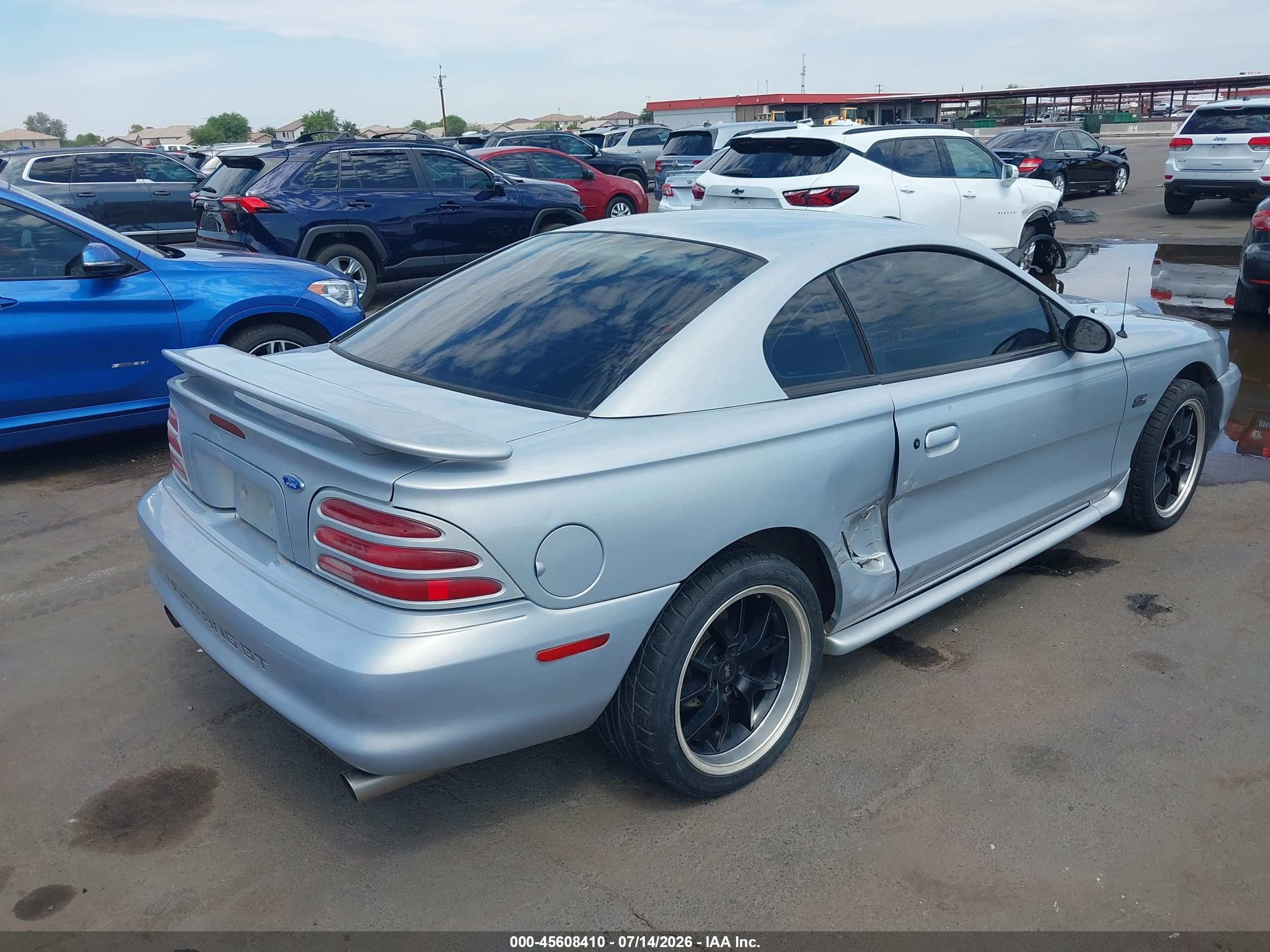 1995 Ford Mustang Gt/gts Silver vin: 1FALP42T4SF223347