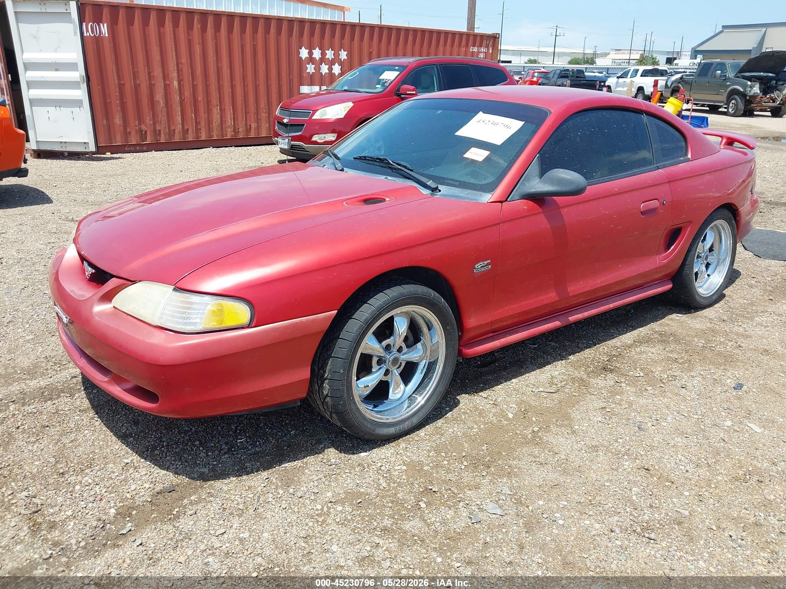 1994 Ford Mustang Gt Red vin: 1FALP42T5RF193561