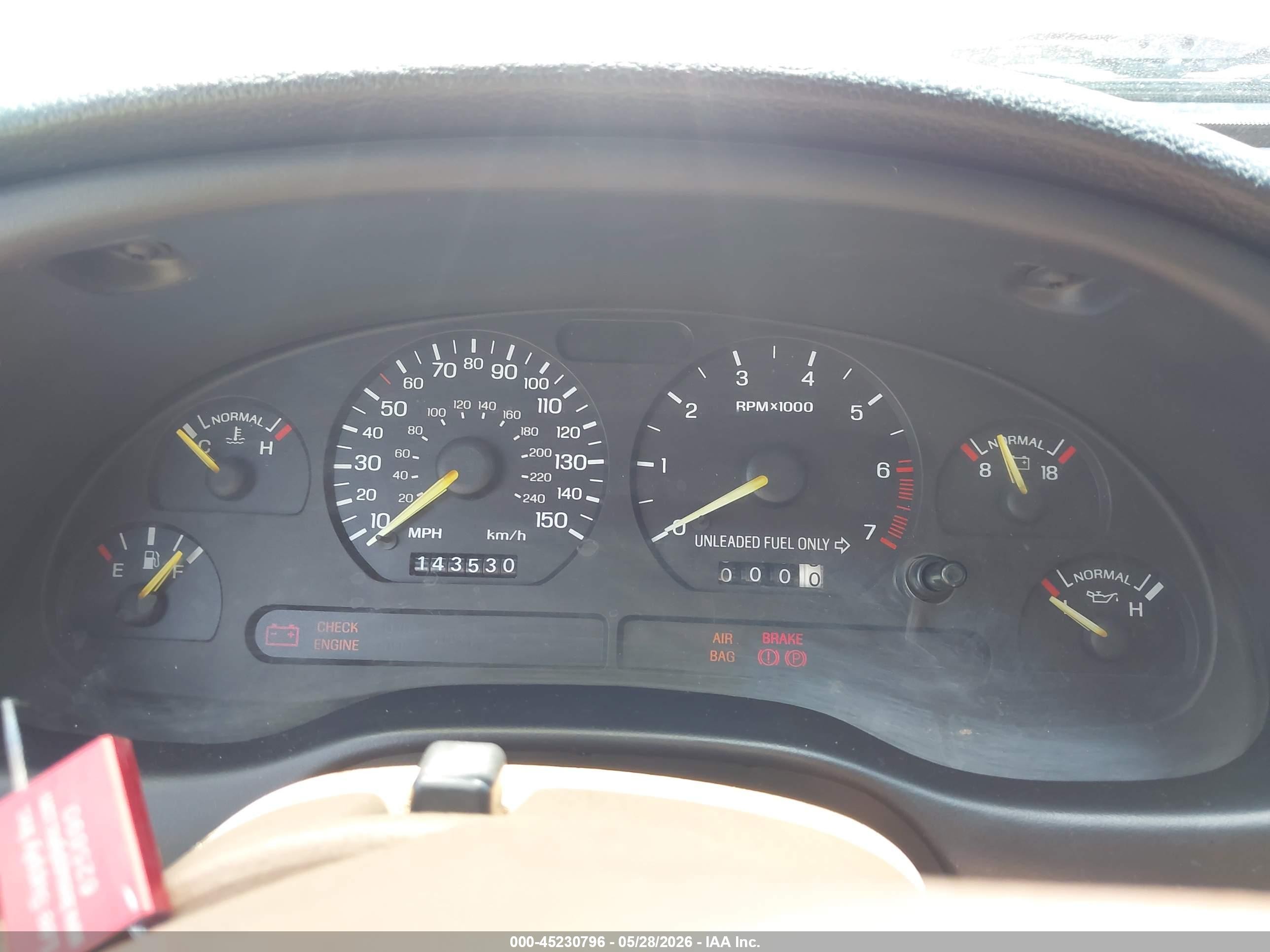 1994 Ford Mustang Gt Red vin: 1FALP42T5RF193561