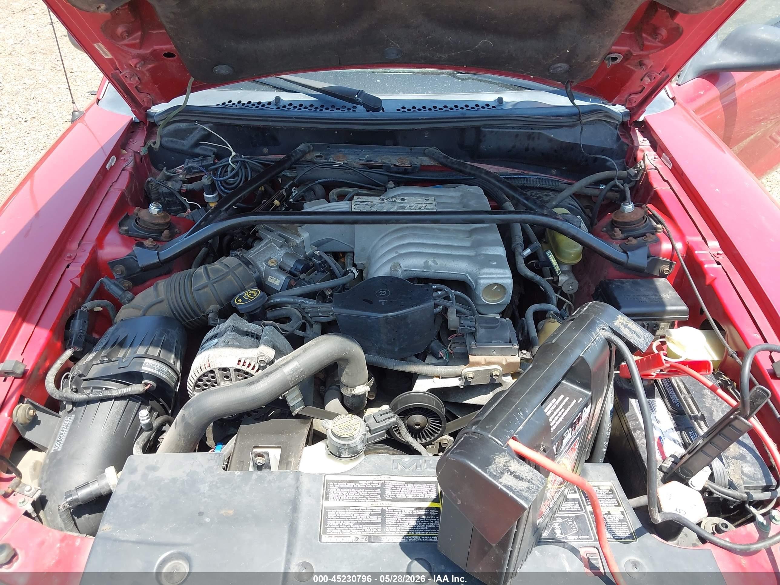 1994 Ford Mustang Gt Red vin: 1FALP42T5RF193561