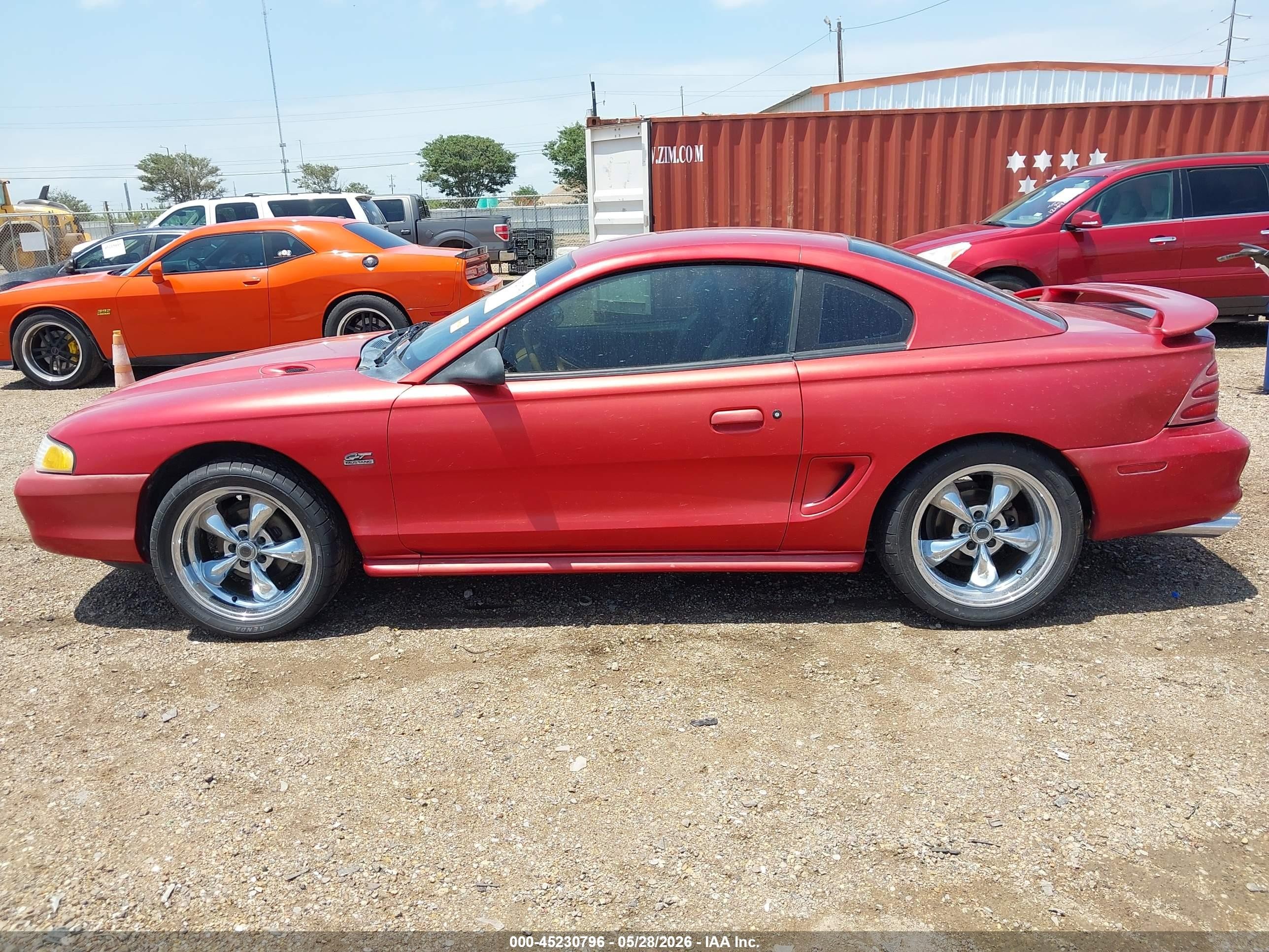 1994 Ford Mustang Gt Red vin: 1FALP42T5RF193561