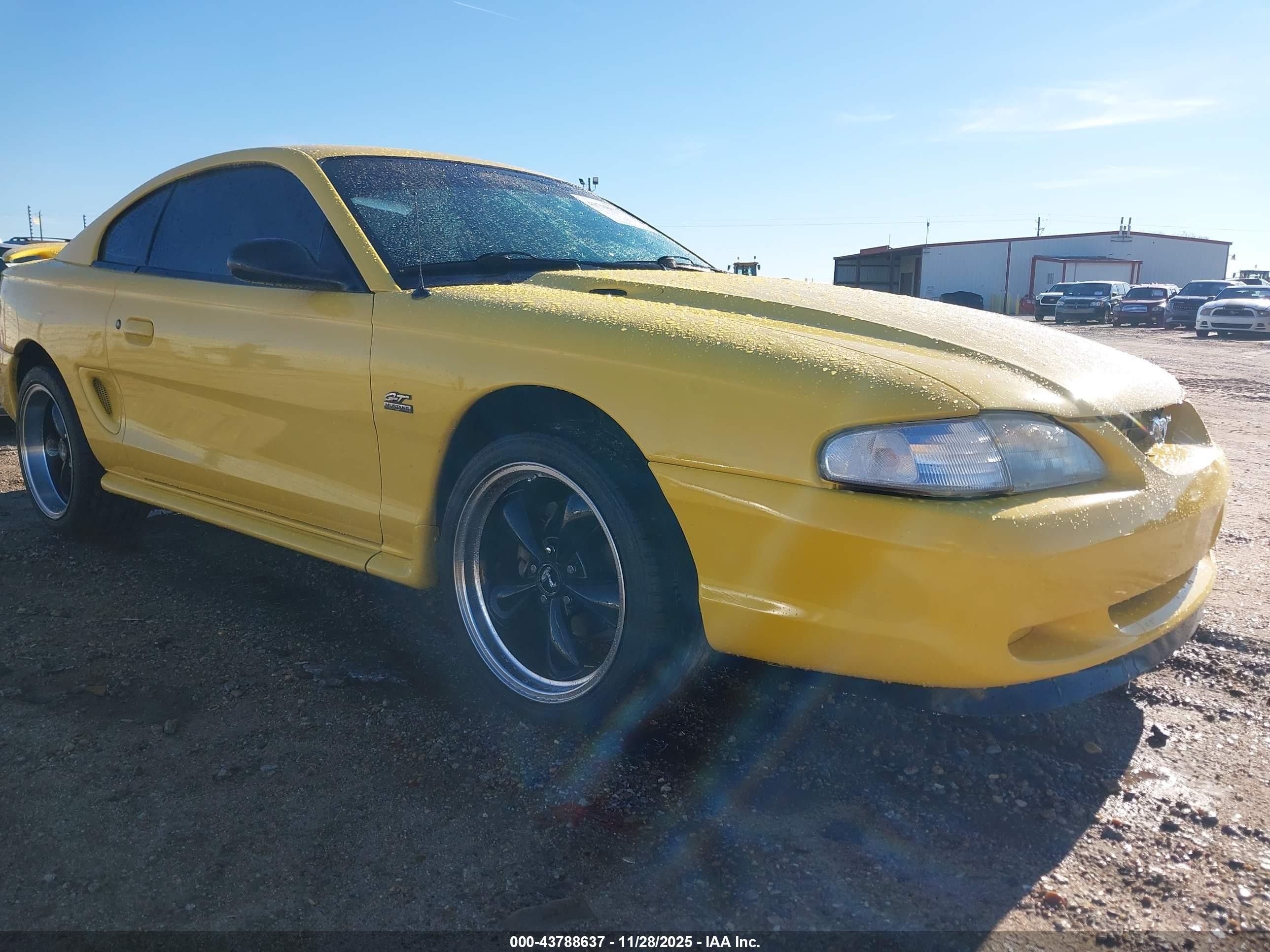 1995 Ford Mustang Gt/gts Yellow vin: 1FALP42T5SF273190