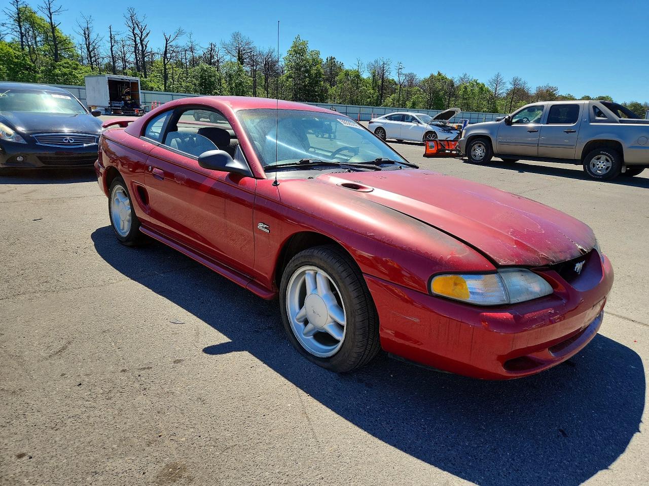 1994 Ford Mustang Red vin: 1FALP42T6RF149438