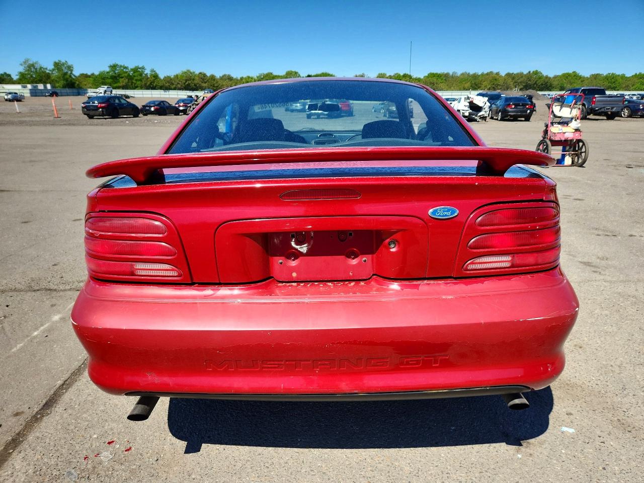 1994 Ford Mustang Red vin: 1FALP42T6RF149438