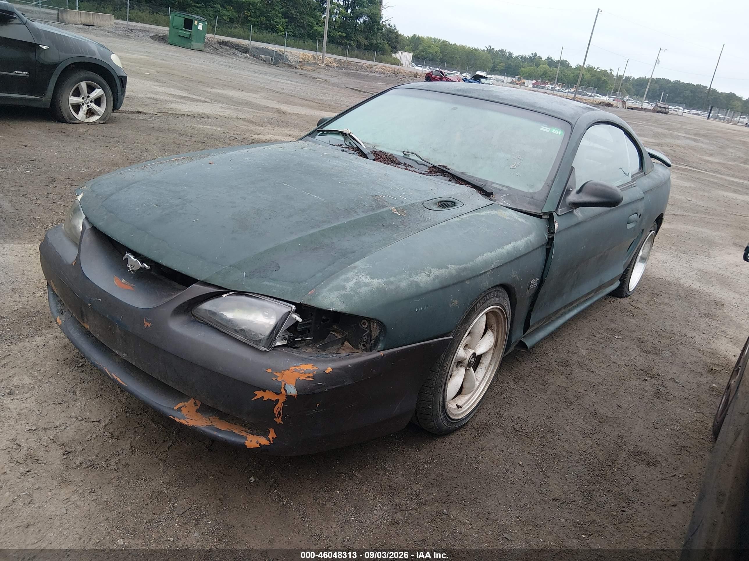 1994 Ford Mustang Gt Green vin: 1FALP42TXRF137938