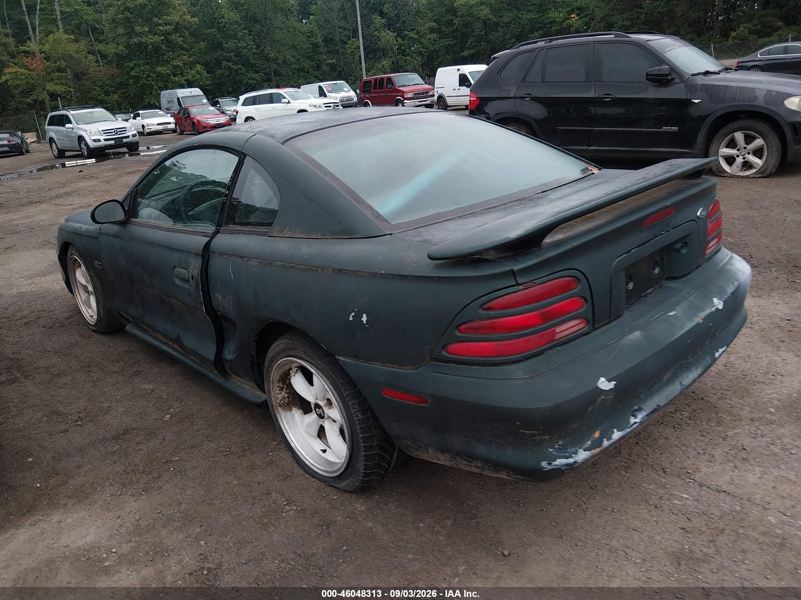 1994 Ford Mustang Gt Green vin: 1FALP42TXRF137938