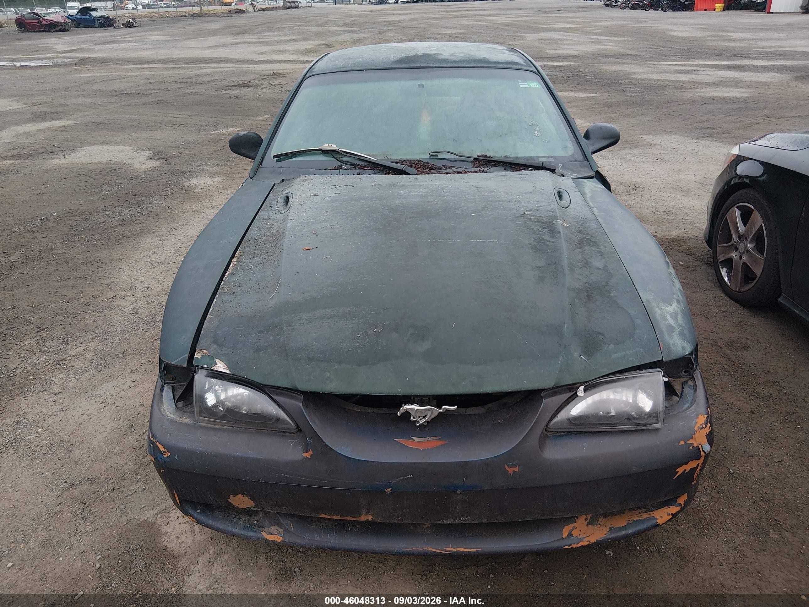 1994 Ford Mustang Gt Green vin: 1FALP42TXRF137938