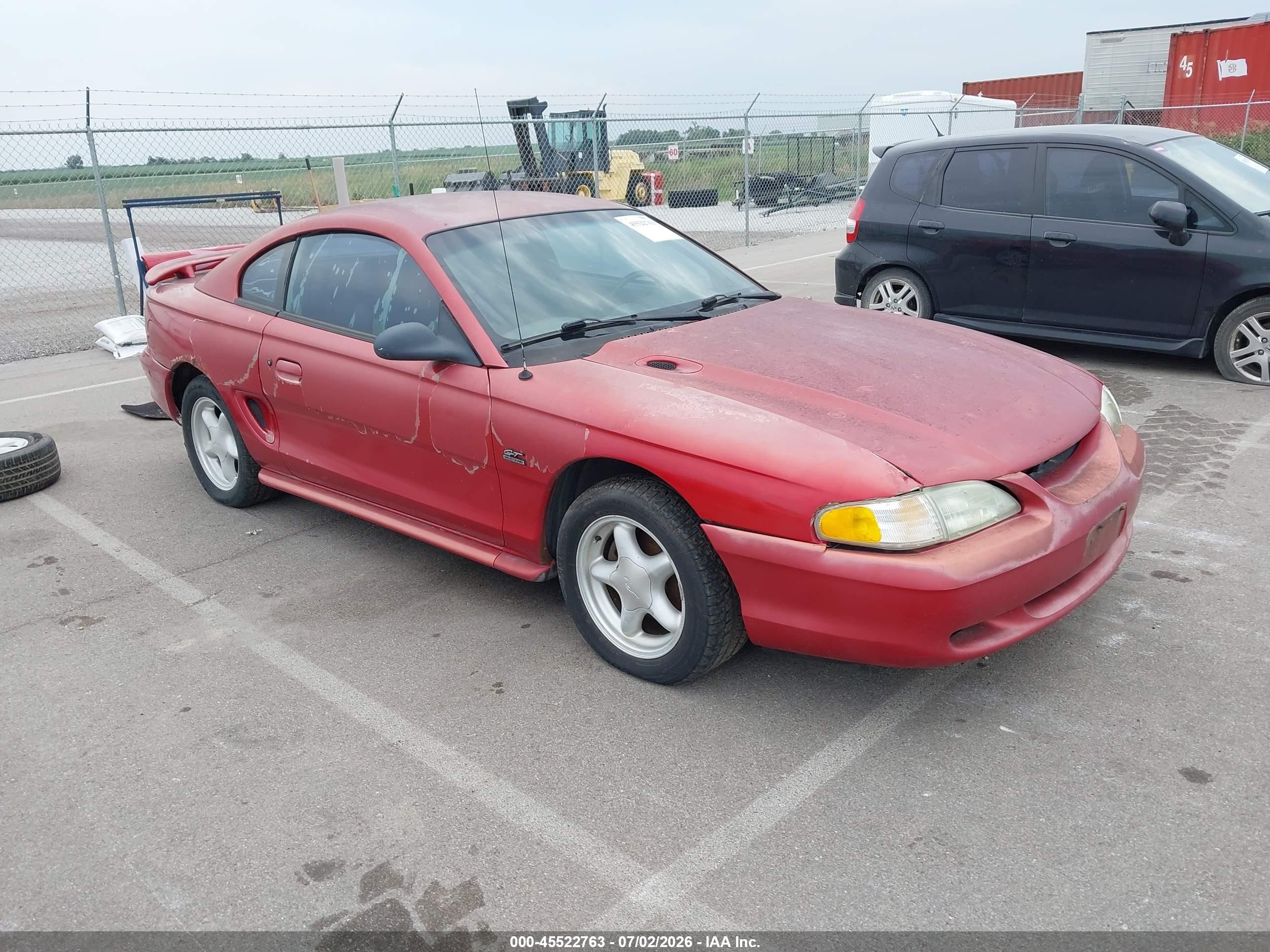 1994 Ford Mustang Gt Красный vin: 1FALP42TXRF204036