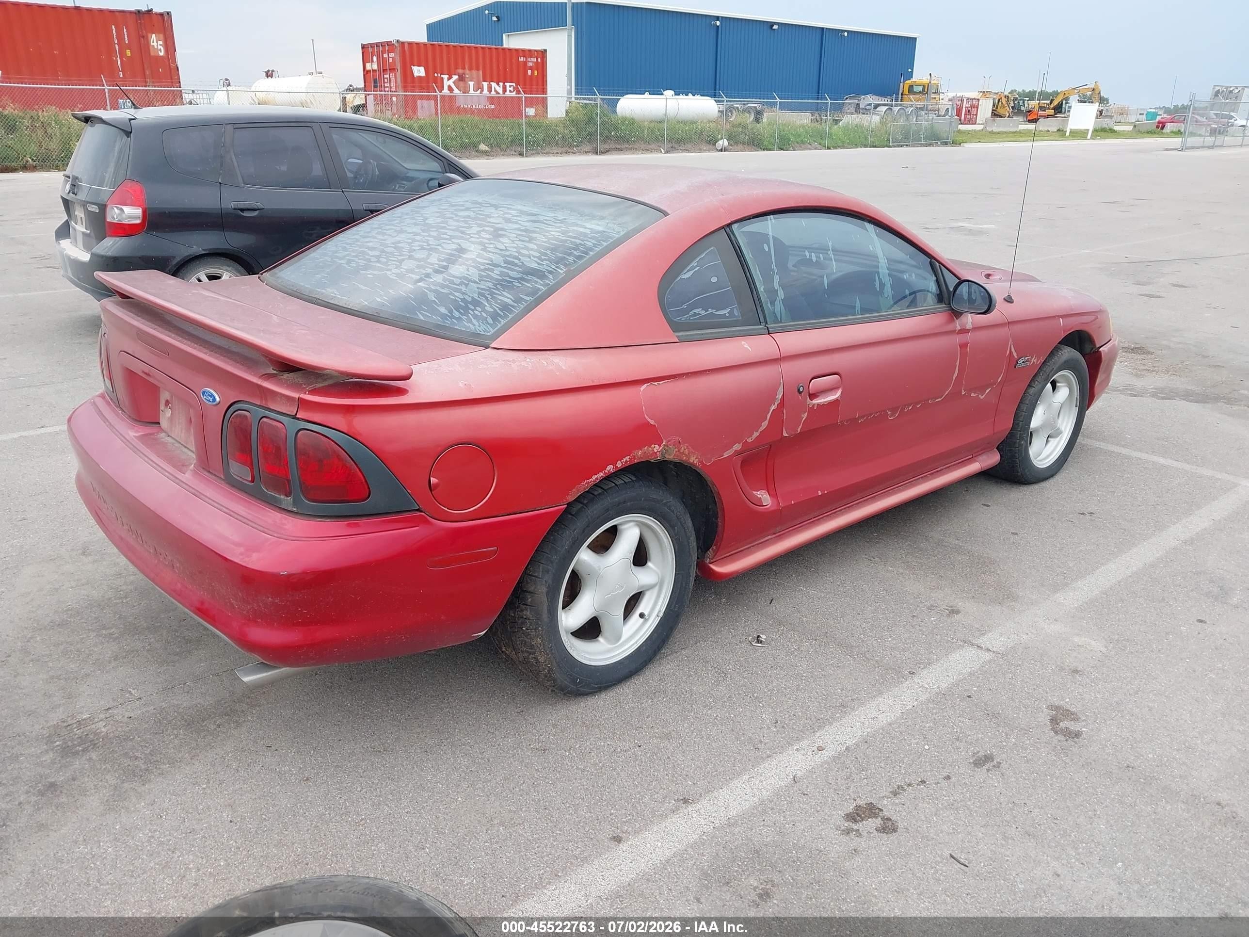1994 Ford Mustang Gt Красный vin: 1FALP42TXRF204036
