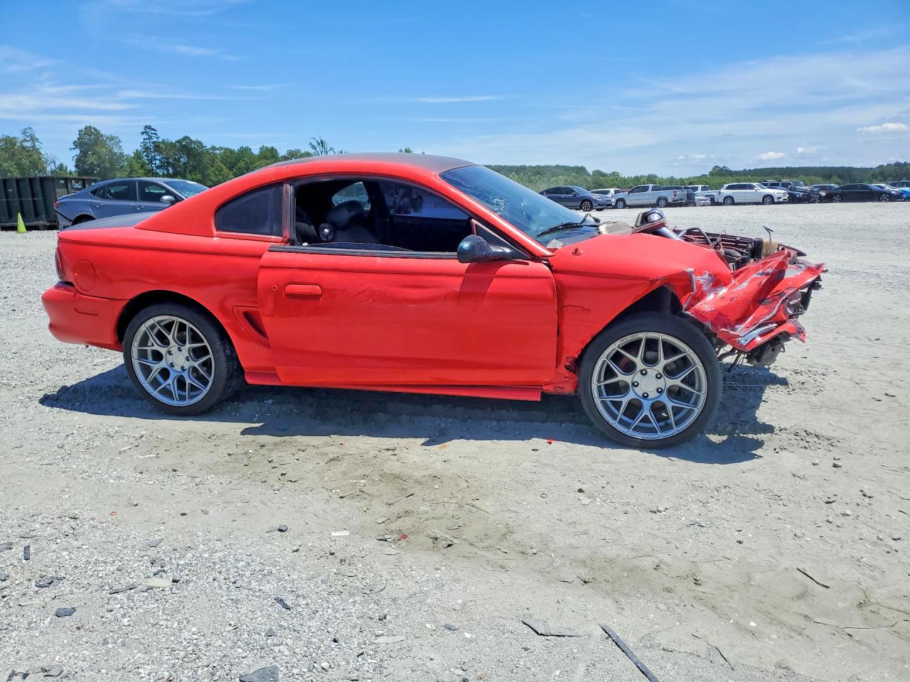 1996 Ford Mustang Gt Red vin: 1FALP42X0TF113528