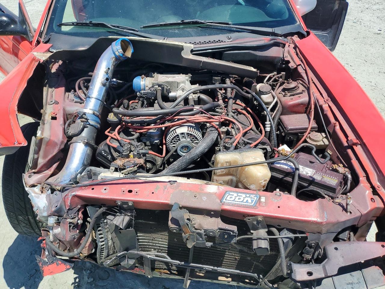 1996 Ford Mustang Gt Red vin: 1FALP42X0TF113528