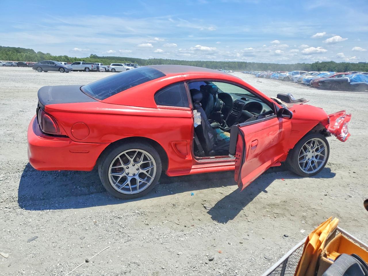 1996 Ford Mustang Gt Red vin: 1FALP42X0TF113528
