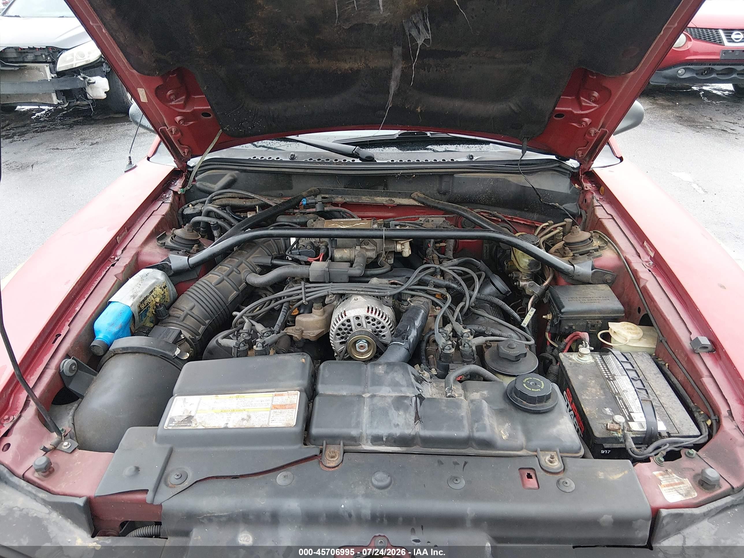 1996 Ford Mustang Gt Красный vin: 1FALP42X0TF168514