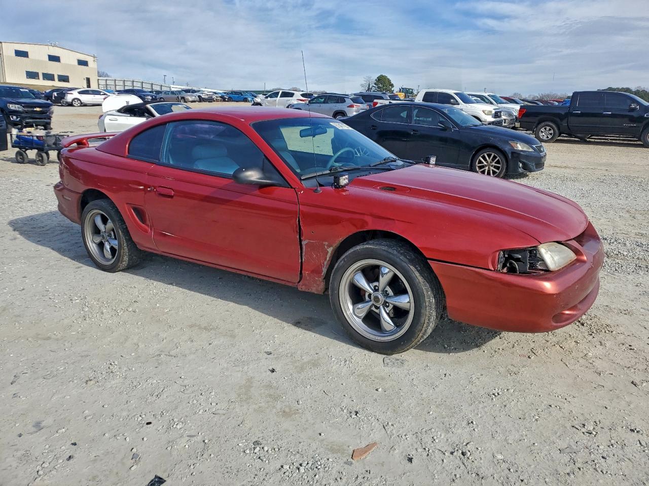 1996 Ford Mustang Gt Red vin: 1FALP42X1TF228669