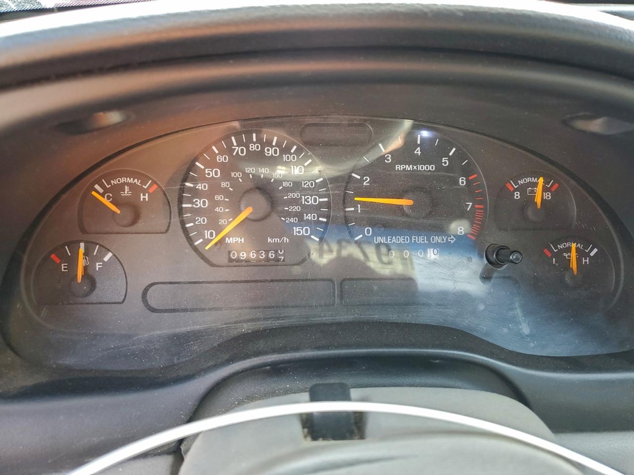1996 Ford Mustang Gt Red vin: 1FALP42X1TF228669