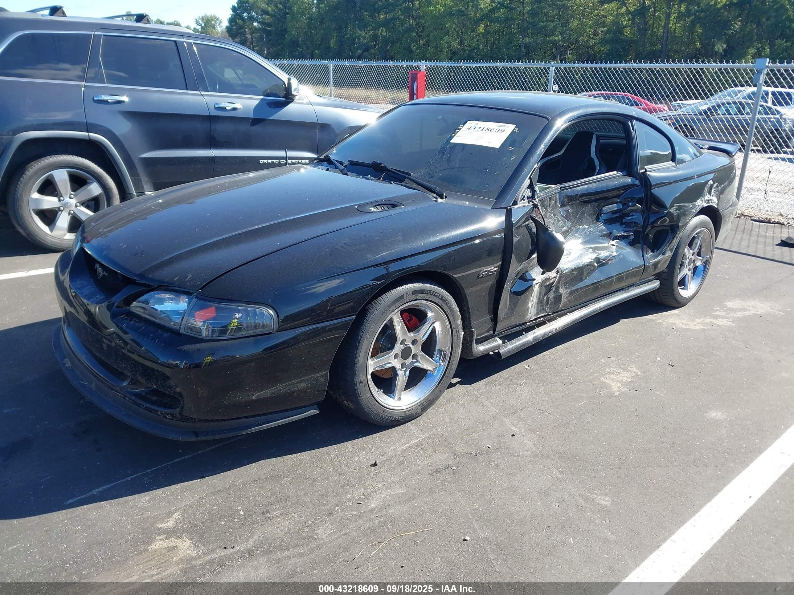 1997 Ford Mustang Gt Black vin: 1FALP42X1VF168508