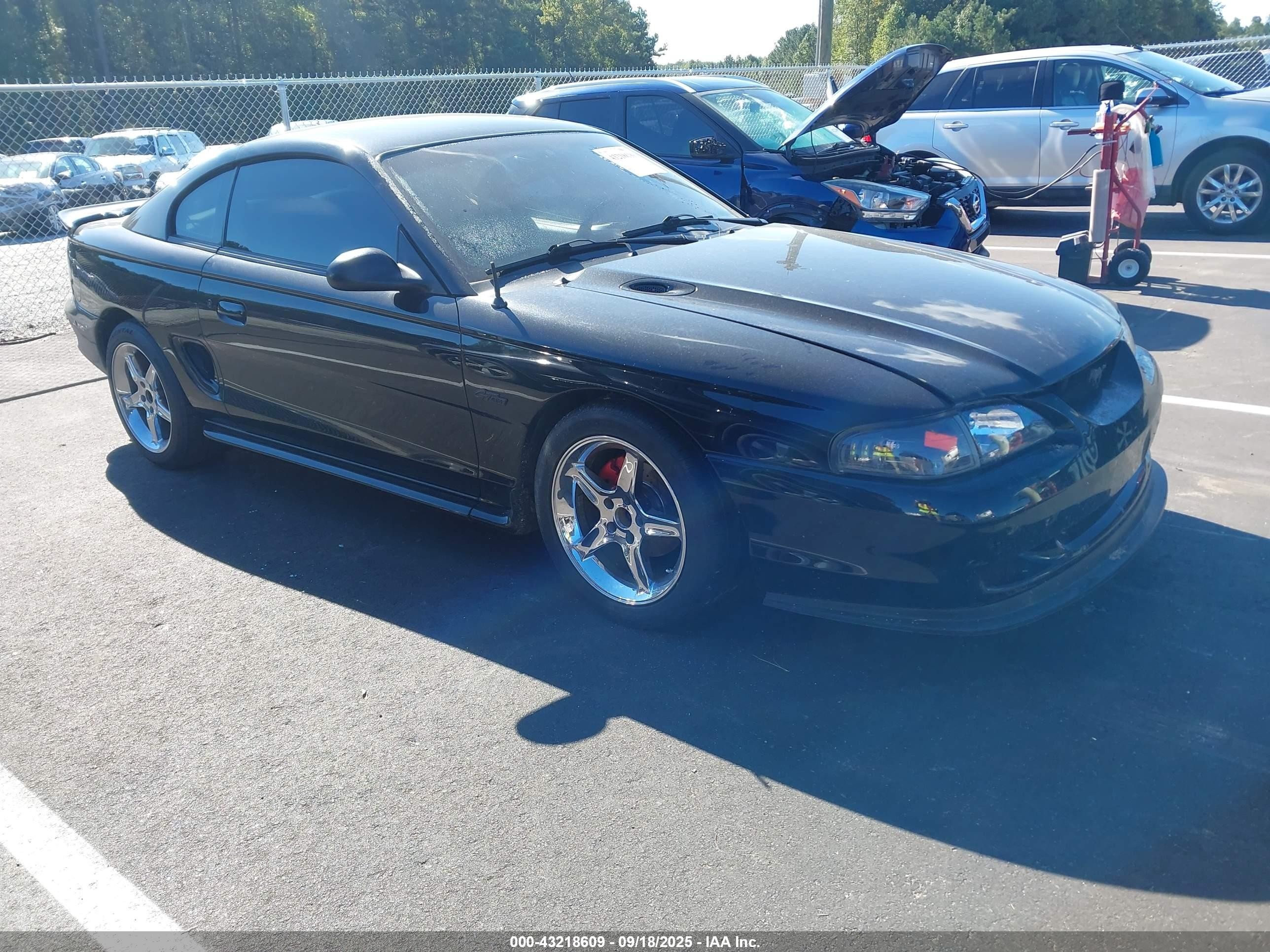 1997 Ford Mustang Gt Black vin: 1FALP42X1VF168508