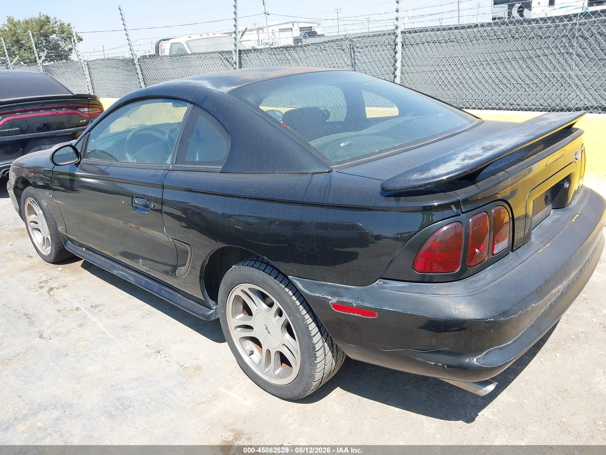 1997 Ford Mustang Gt Black vin: 1FALP42X2VF131225