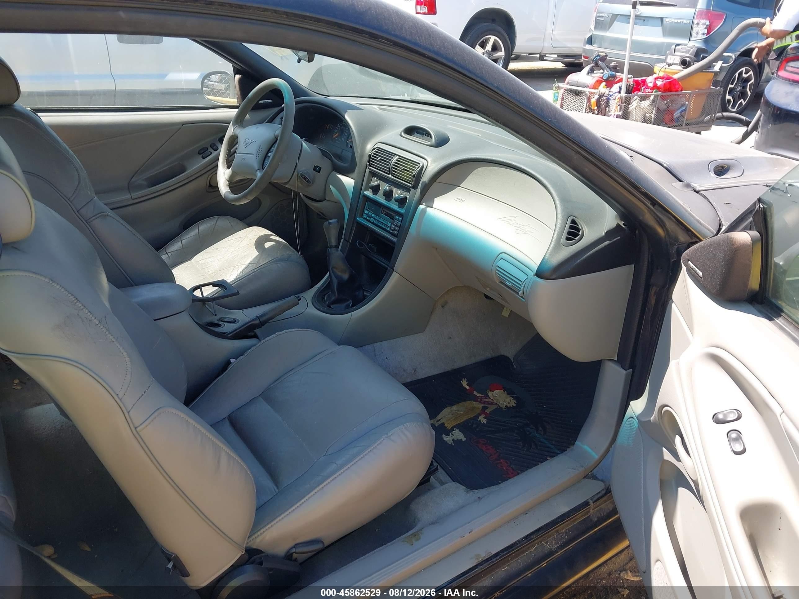 1997 Ford Mustang Gt Black vin: 1FALP42X2VF131225