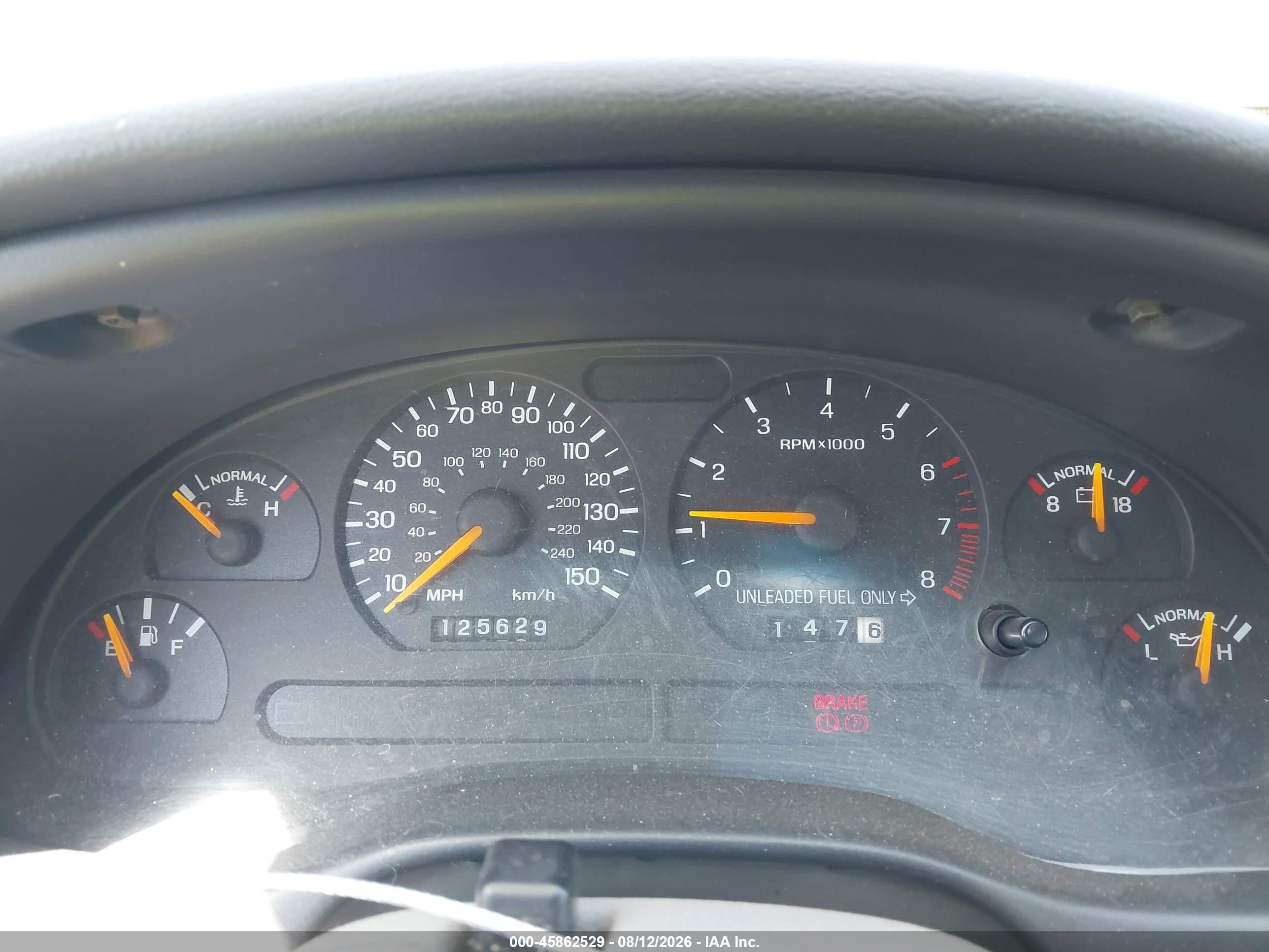 1997 Ford Mustang Gt Black vin: 1FALP42X2VF131225