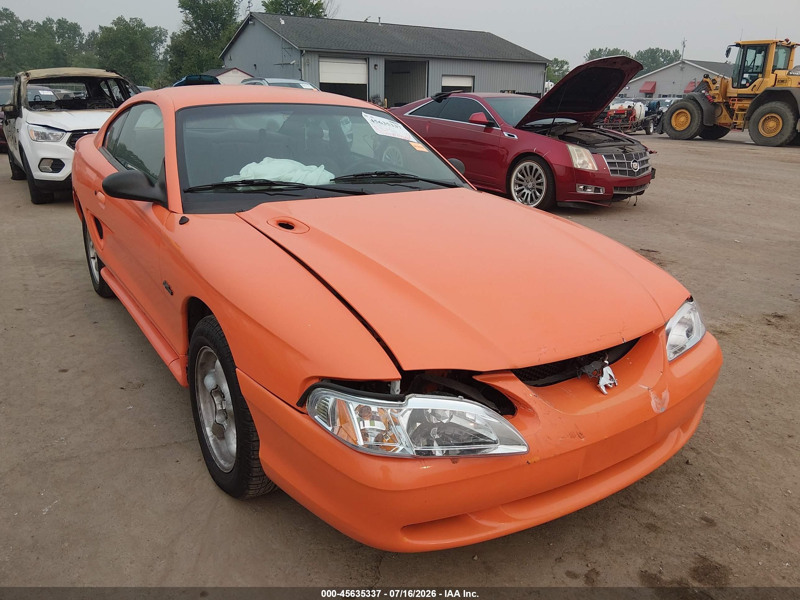 1996 Ford Mustang Gt Orange vin: 1FALP42X3TF101552