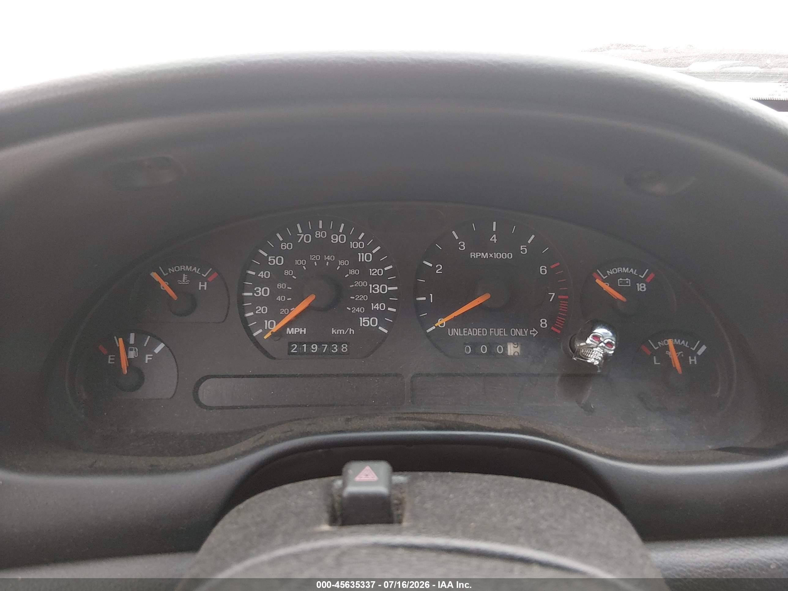 1996 Ford Mustang Gt Orange vin: 1FALP42X3TF101552