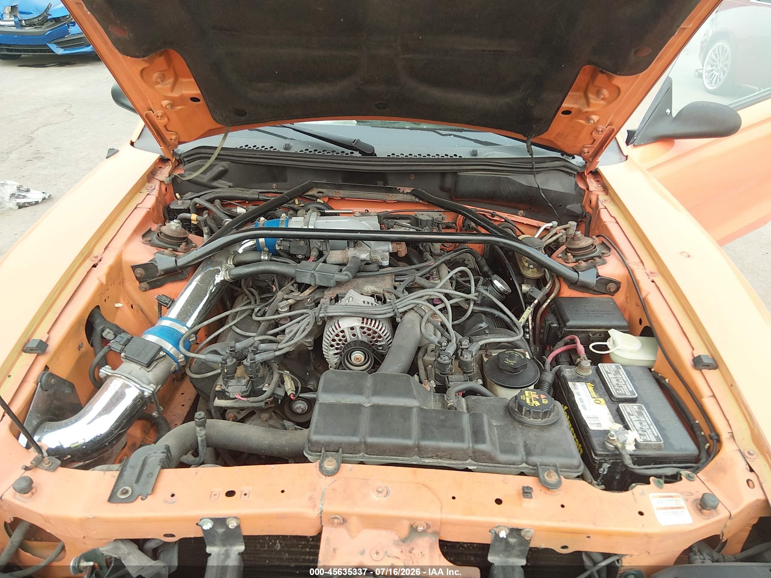 1996 Ford Mustang Gt Orange vin: 1FALP42X3TF101552
