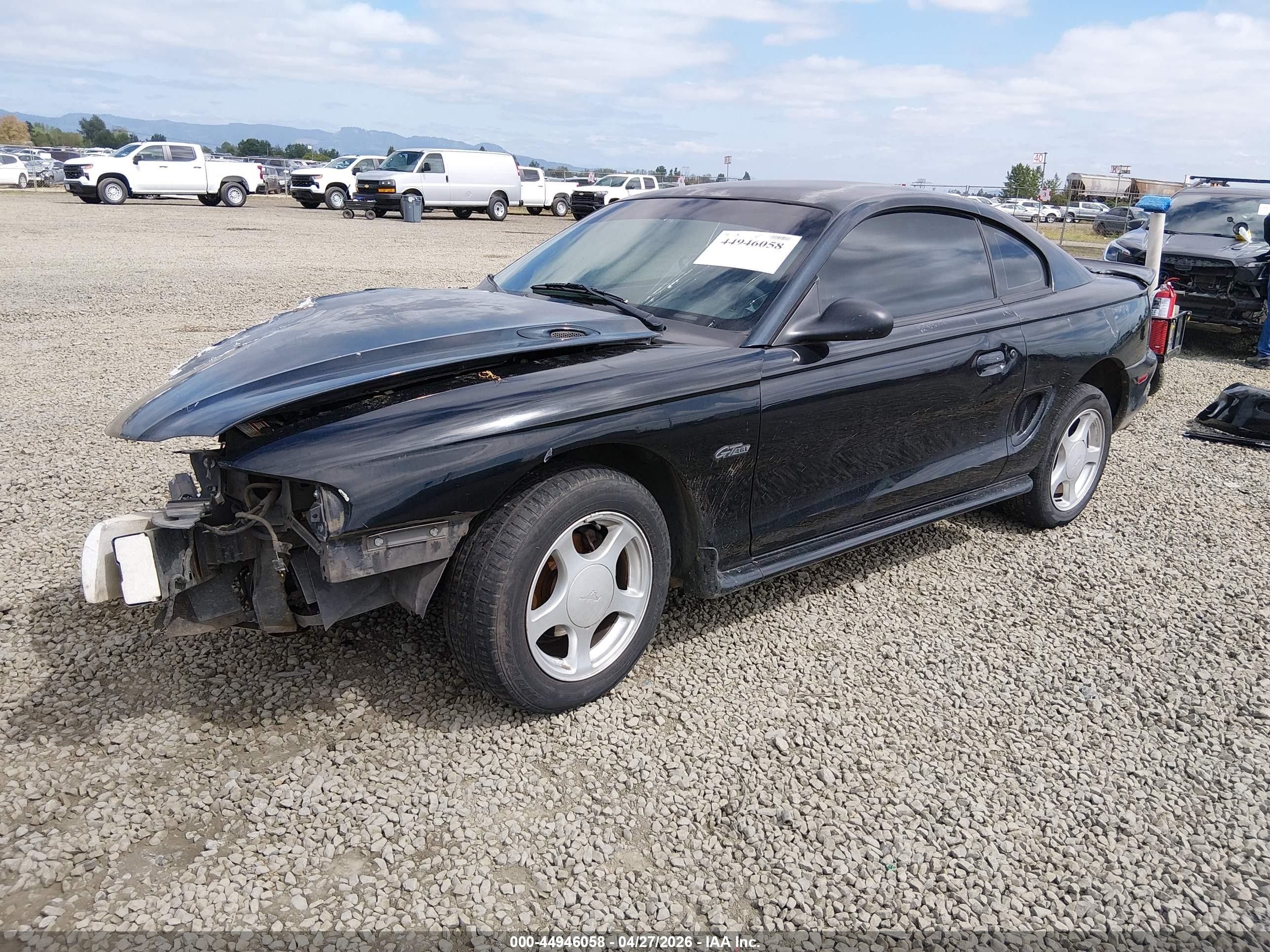 1996 Ford Mustang Gt Black vin: 1FALP42X4TF211400