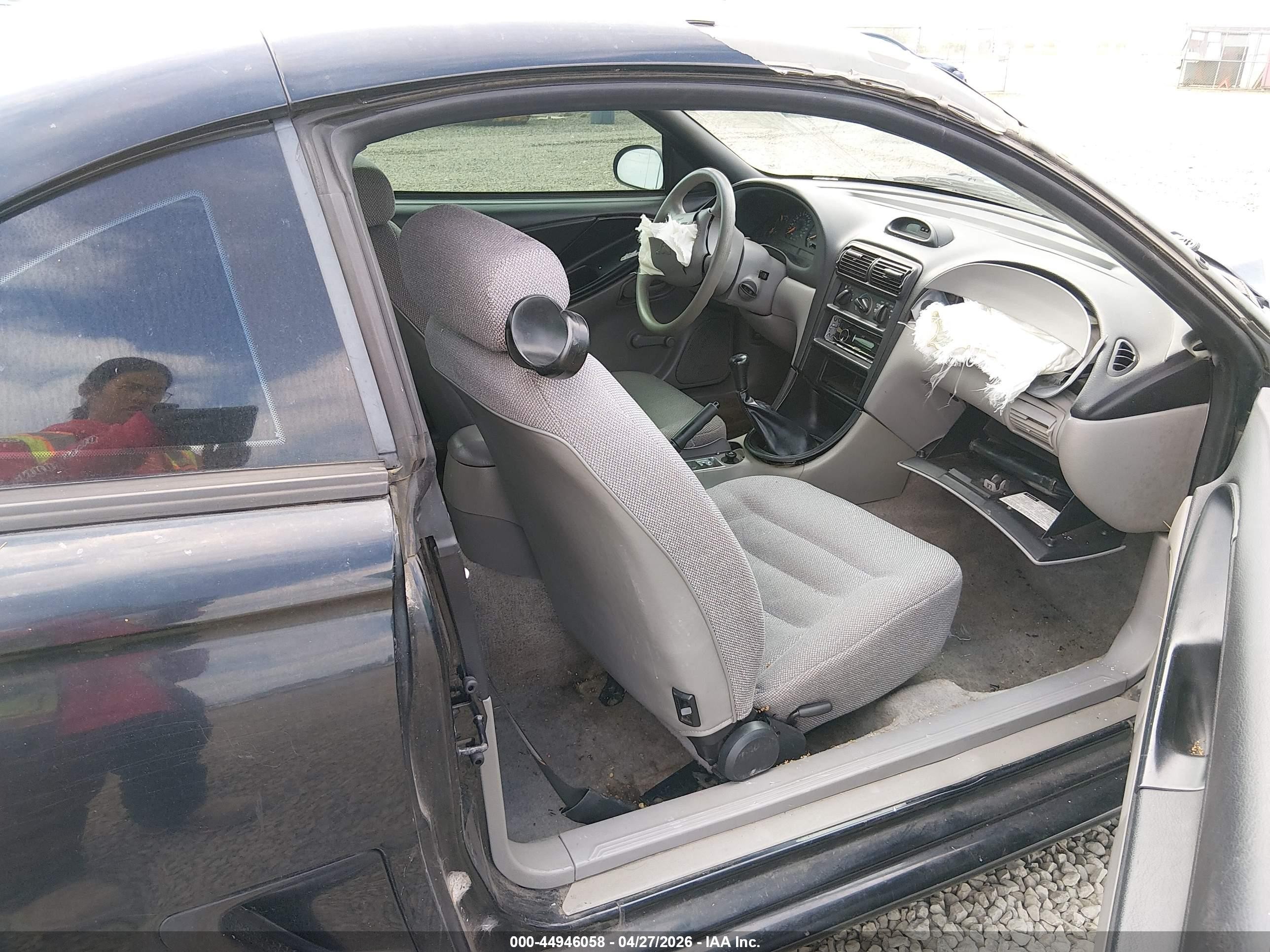 1996 Ford Mustang Gt Black vin: 1FALP42X4TF211400